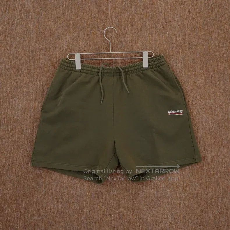 Balenciaga Balenciaga size M Green embroidered Coca-Cola shorts Size US 27 - 1 Thumbnail