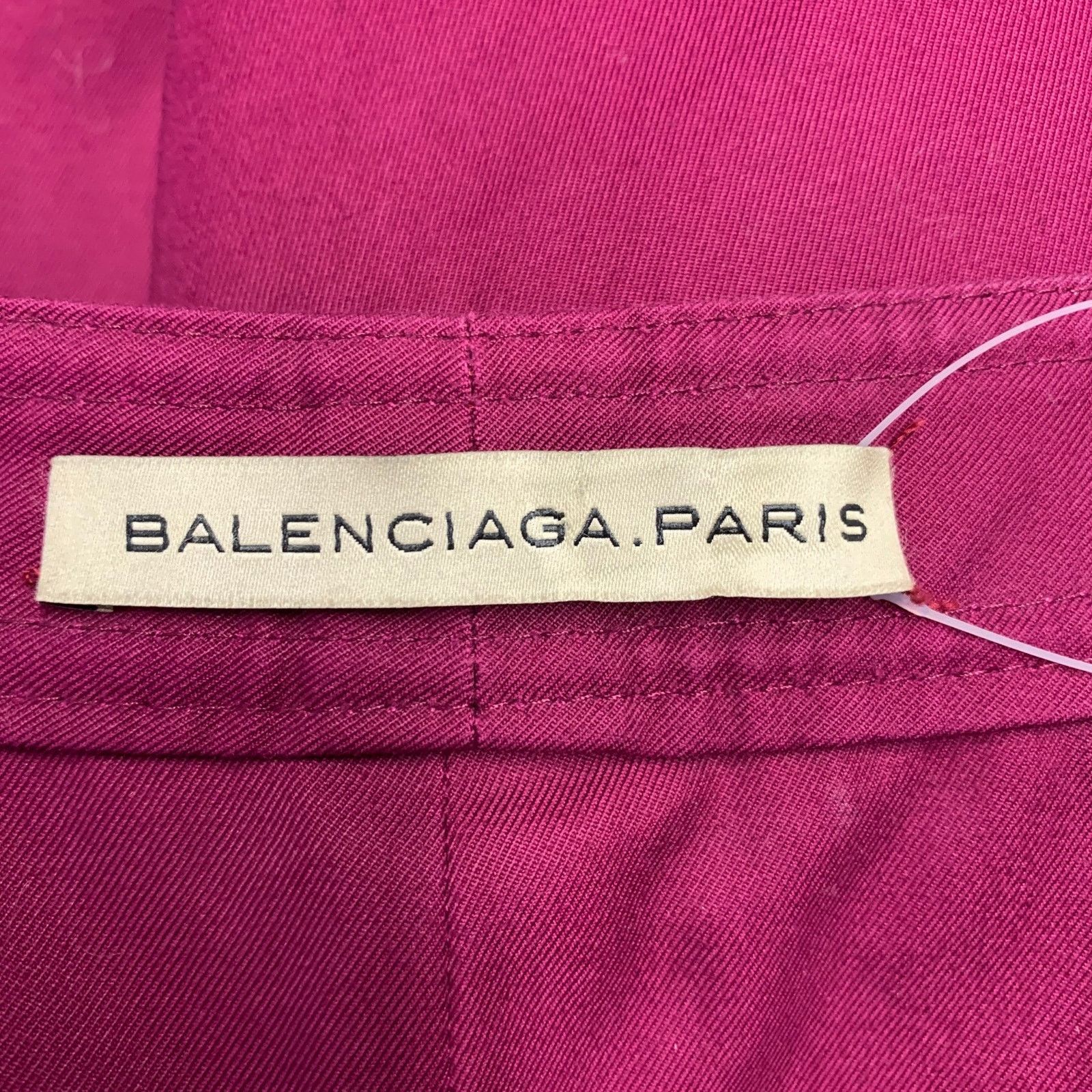 Balenciaga BALENCIAGA 2007 Size 4 Purple Cotton Skirt Panel Shorts Size 27" / US 4 / IT 40 - 4 Thumbnail