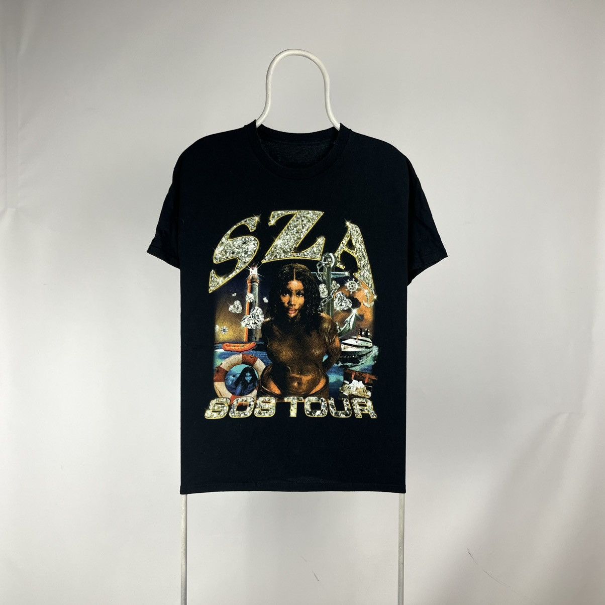 Rap Tees 🇺🇸 SZA SOS Tour Top Dawg Rap Y2K T-Shirt Rare Retro Hype Size US L / EU 52-54 / 3 - 1 Thumbnail