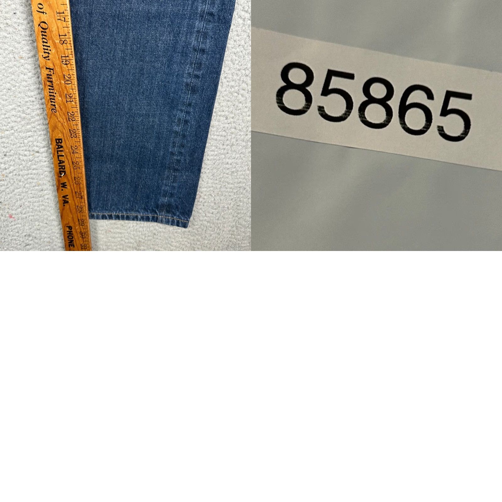 Vintage Torque Motorcycle Co. Mens Jeans Straight Blue Distressed 5 Pocket EUC Regular Inseam 28.5 Size US 32 / EU 48 - 8 Thumbnail