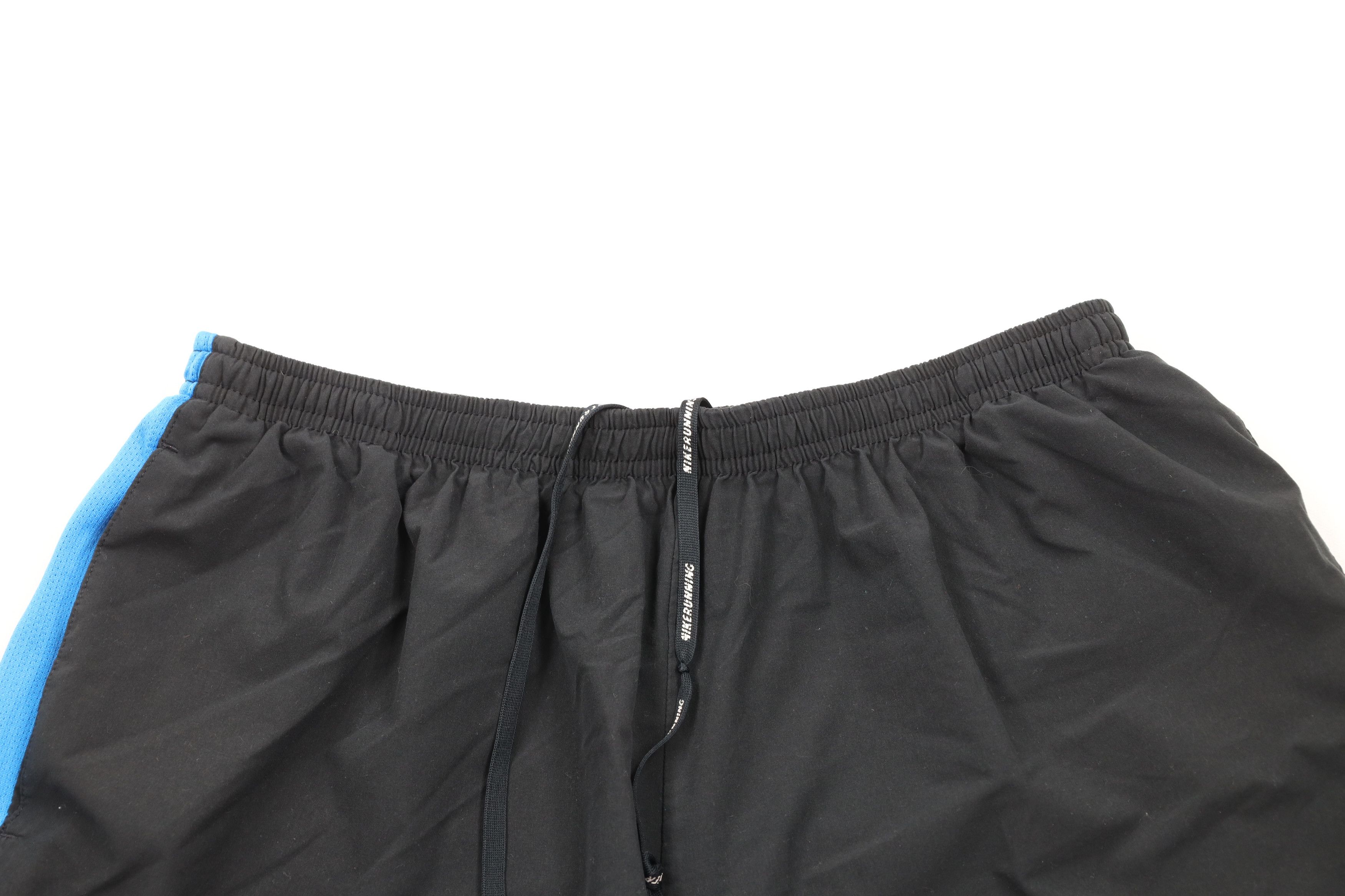 Nike × Vintage Vintage Y2K Nike Scott Swoosh Reflective Lined Shorts Black Size US 36 / EU 52 - 2 Thumbnail