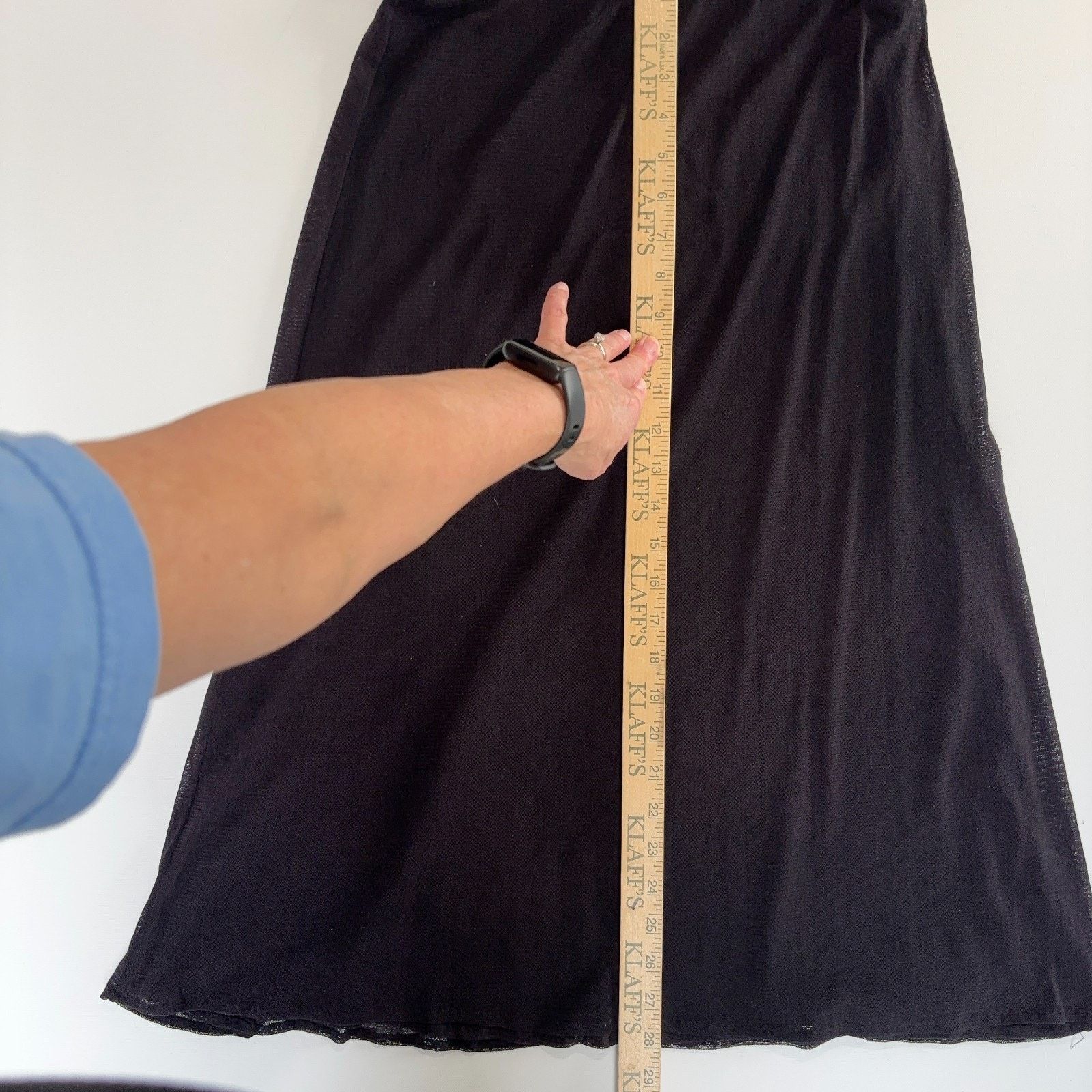 Vivienne Tam Vintage Vivienne Tam Black Mesh Skirt A-Line Size 2 Size 26" / US 2 / IT 38 - 10 Thumbnail