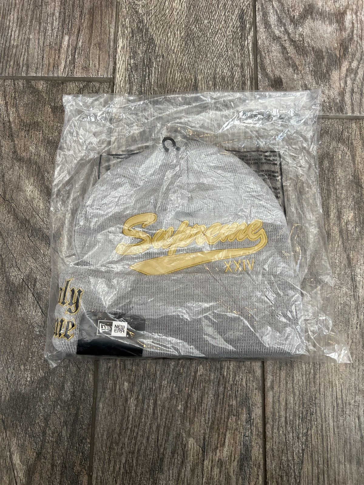 Supreme Supreme New Era Salvation Beanie (Heather Grey) | Grailed