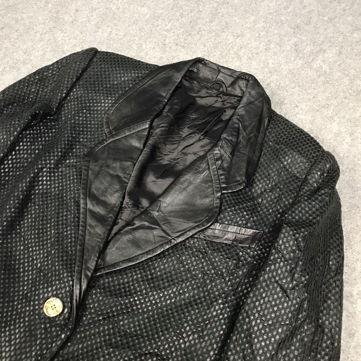 If Six Was Nine × Japanese Brand LEATHER BLAZER COAT JAPAN DESIGN Size US S / EU 44-46 / 1 - 2 Thumbnail