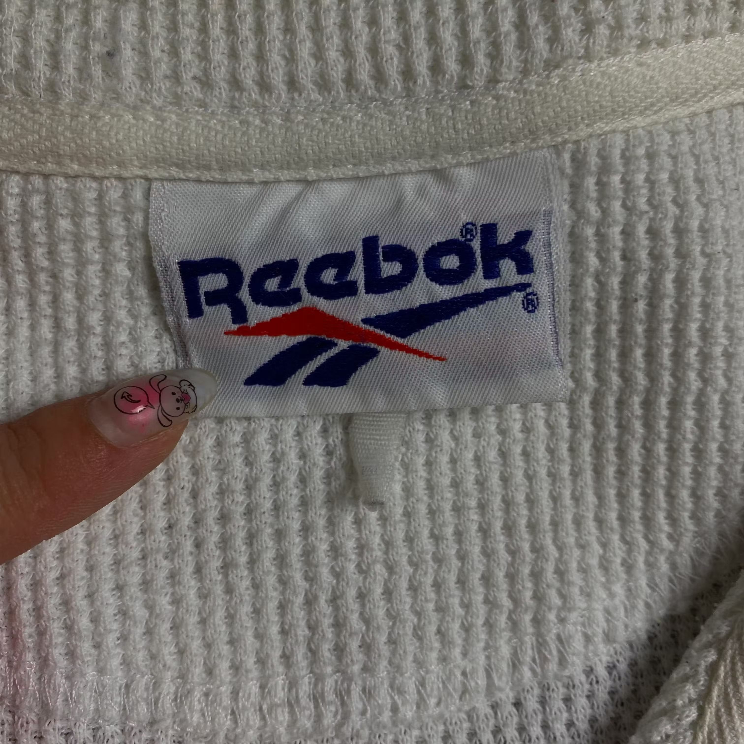 Reebok × Vintage Mens Sweatshirt Pullover Reebok Vintage Size XL White Size US XL / EU 56 / 4 - 4 Thumbnail