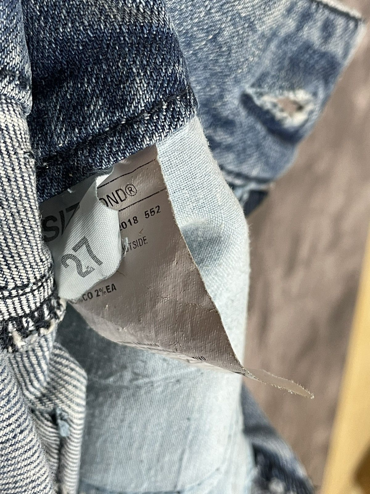Japanese Brand × Richmond Denim Richmond Streetwear Y2K Embroidered Logo Denim Jeans Size US 27 - 11 Thumbnail