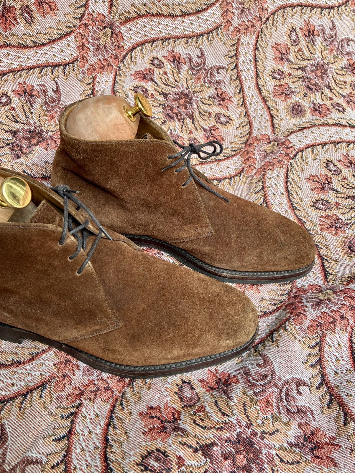 Other LUDWIG GORTZ MADE IN UK TOBBACCO SUEDE CHUKKA DESERT BOOTS Size US 8.5 / EU 41-42 - 4 Thumbnail