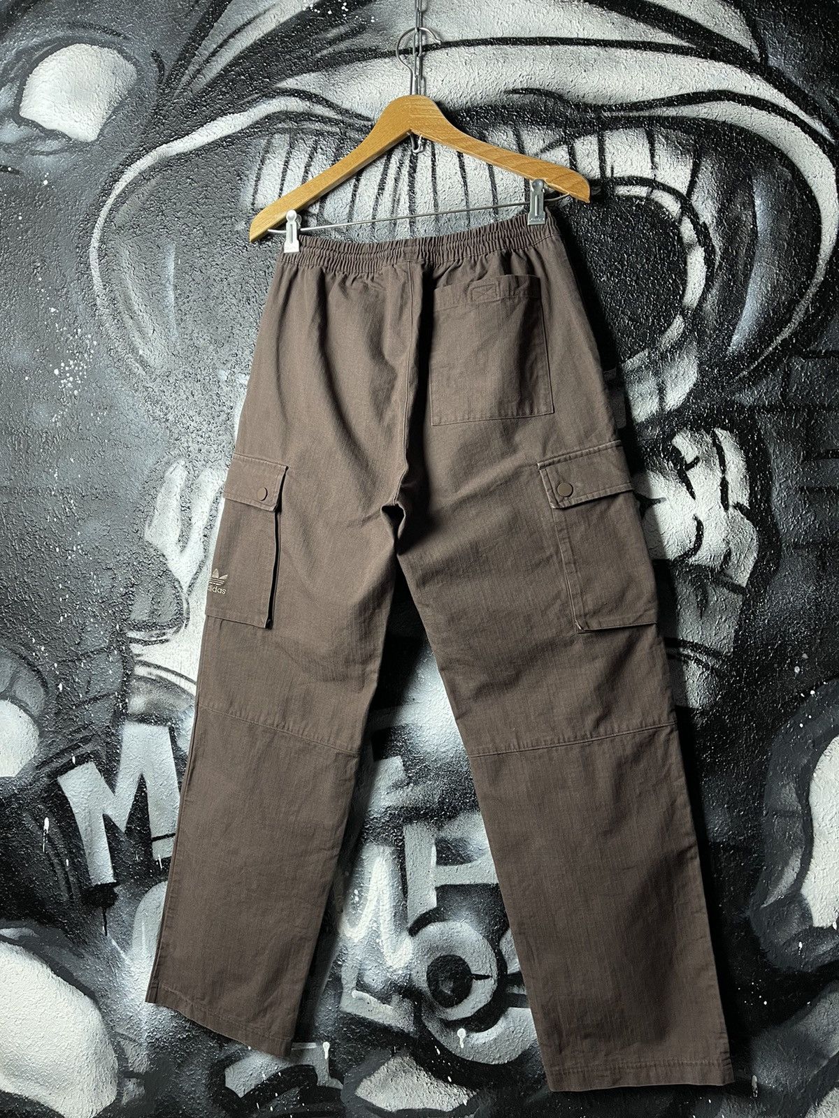 Adidas Adidas Originals Embroidered Logo Brown Regular Cargo Pants Men’s Size Small Size US 30 / EU 46 - 2 Thumbnail
