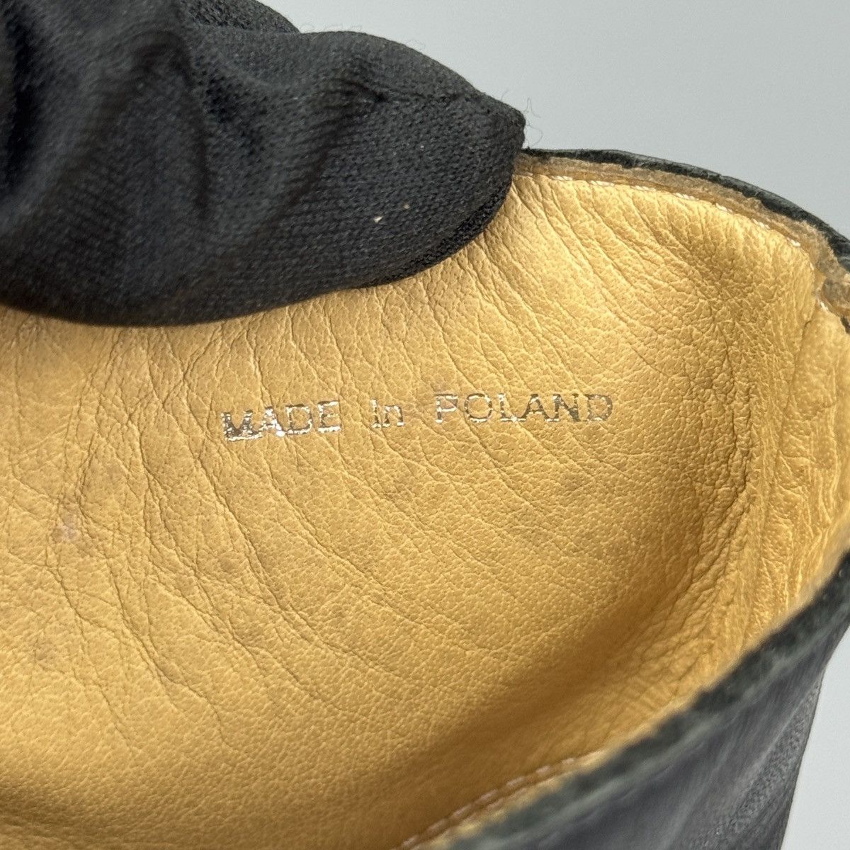 MM6 MM6 Maison Martin Margiela - Black/Beige Leather Wedge Boots Size US 8 / IT 38 - 14 Thumbnail