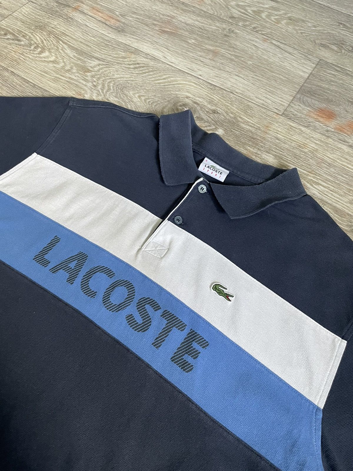 Other Vintage Lacoste Rugby T-Shirt Very Rare Y2K Size US XL / EU 56 / 4 - 4 Thumbnail