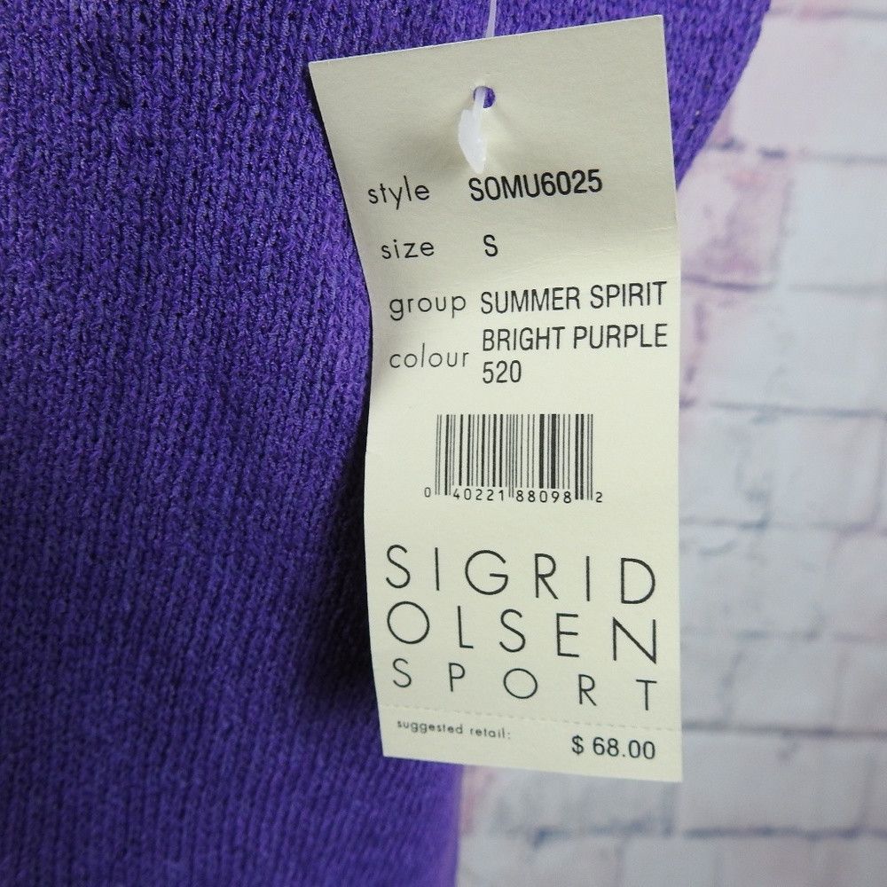 Other Sigrid Olsen Sport Purple Top Sleeveless size small Size S / US 4 / IT 40 - 4 Thumbnail