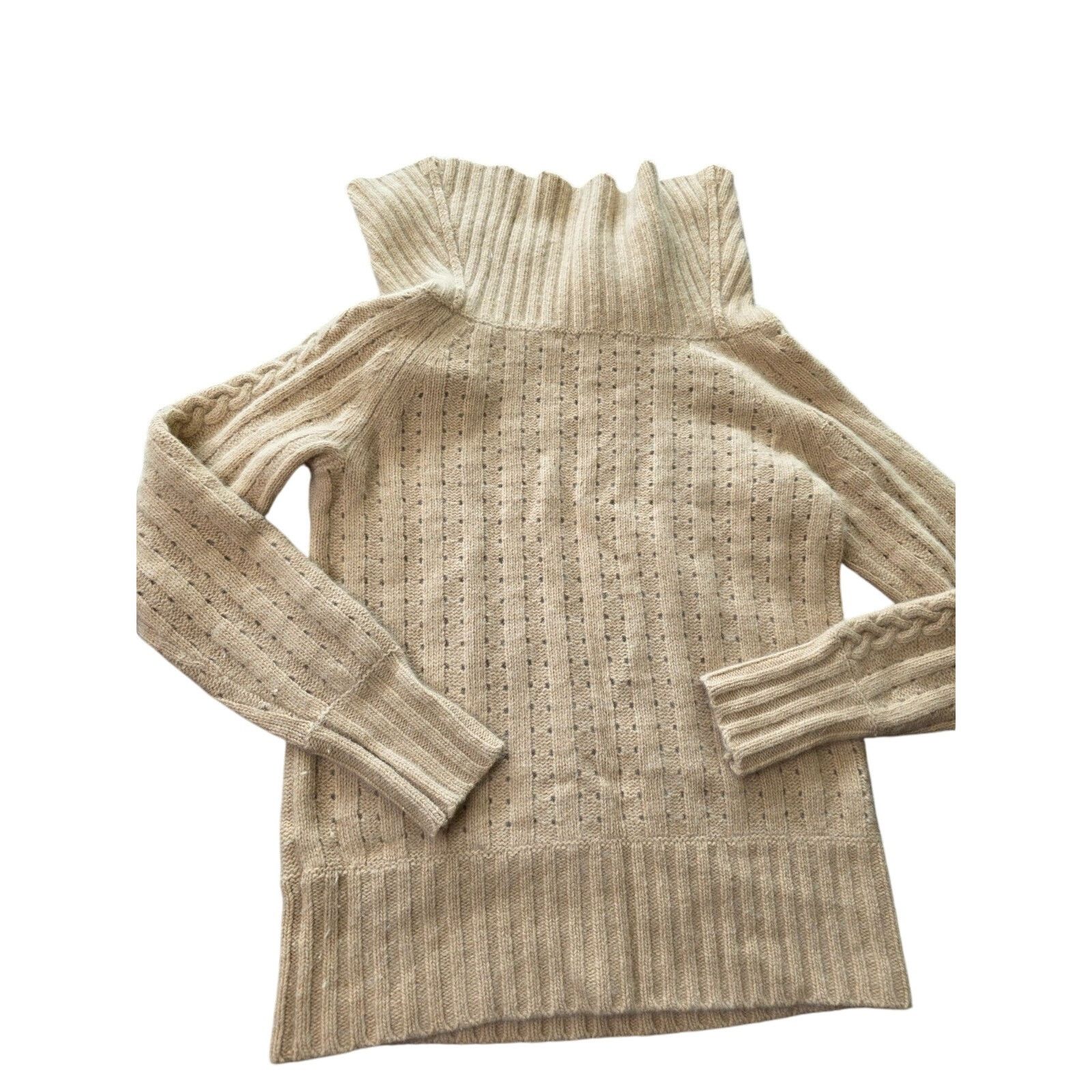 Banana Republic Banana Republic Beige Angora Rabbit Lamb wool Sweater Women Size S / US 4 / IT 40 - 16 Thumbnail