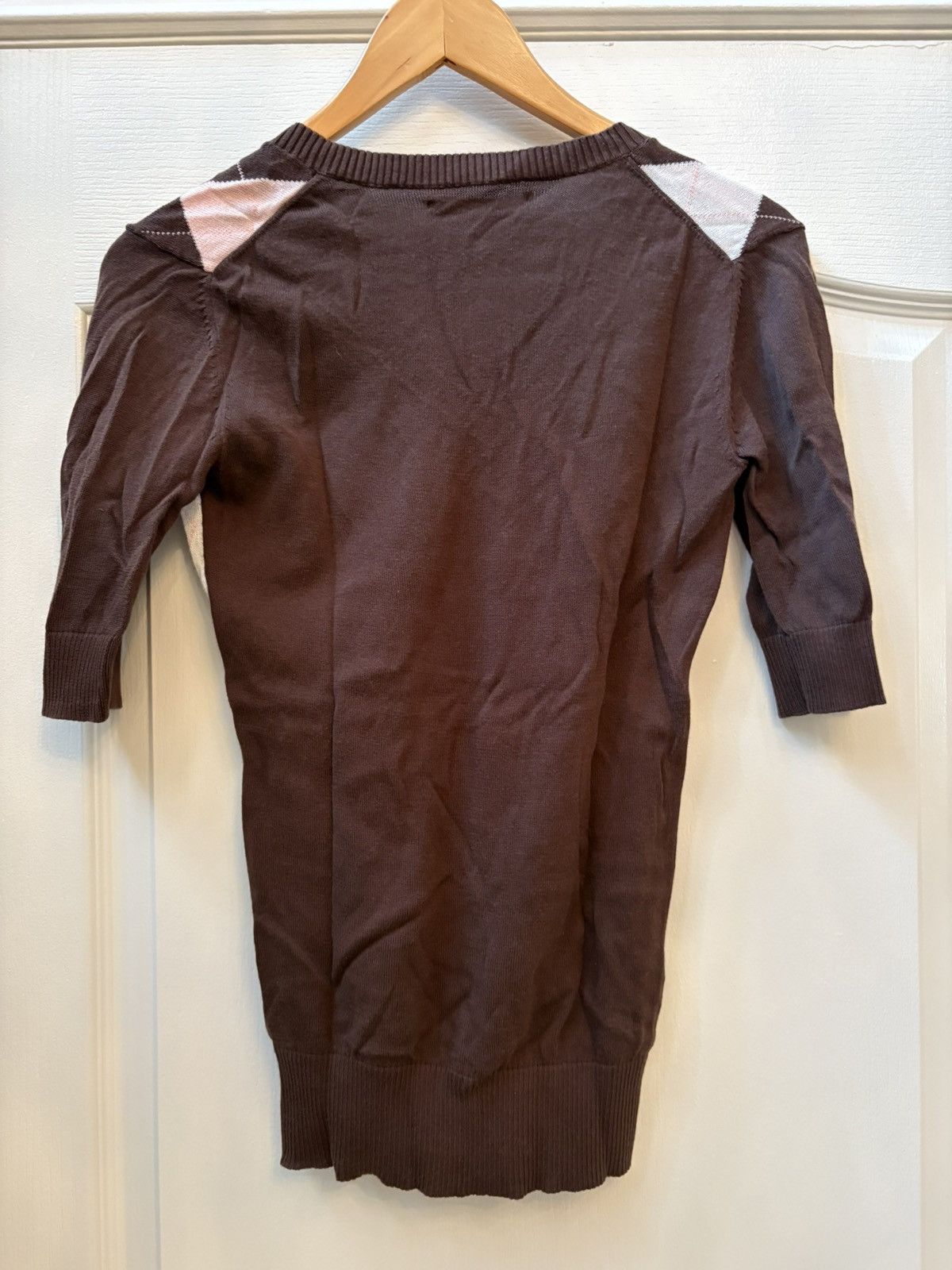 Tommy Hilfiger Vintage Tommy Hilfiger brown and pink sweater Size S / US 4 / IT 40 - 4 Thumbnail