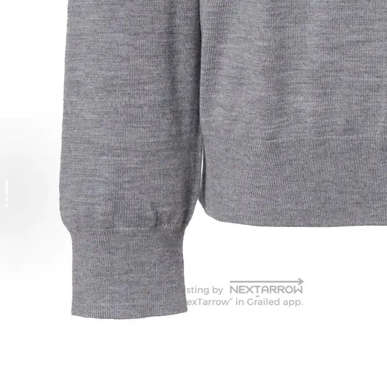 Burberry Burberry Gray Logo Knit Sweater for Men. Size US XL / EU 56 / 4 - 6 Thumbnail