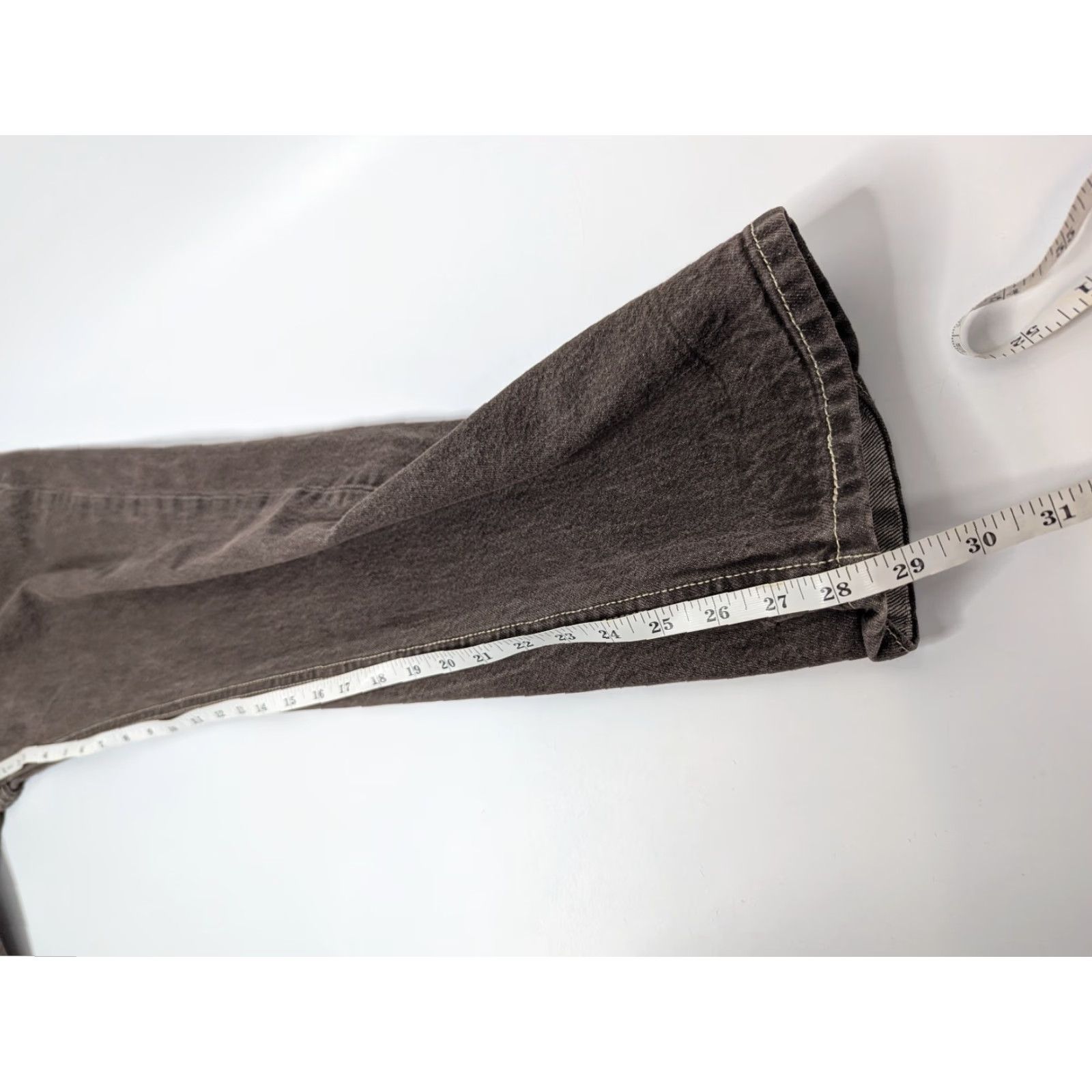 Levi's VINTAGE Levi's 501 Jeans Mens Straight Brown Denim 30x29 Button Fly 5-Pocket Regular Fit Cotton Jeans 1980s Y2K Size US 30 / EU 46 - 7 Thumbnail