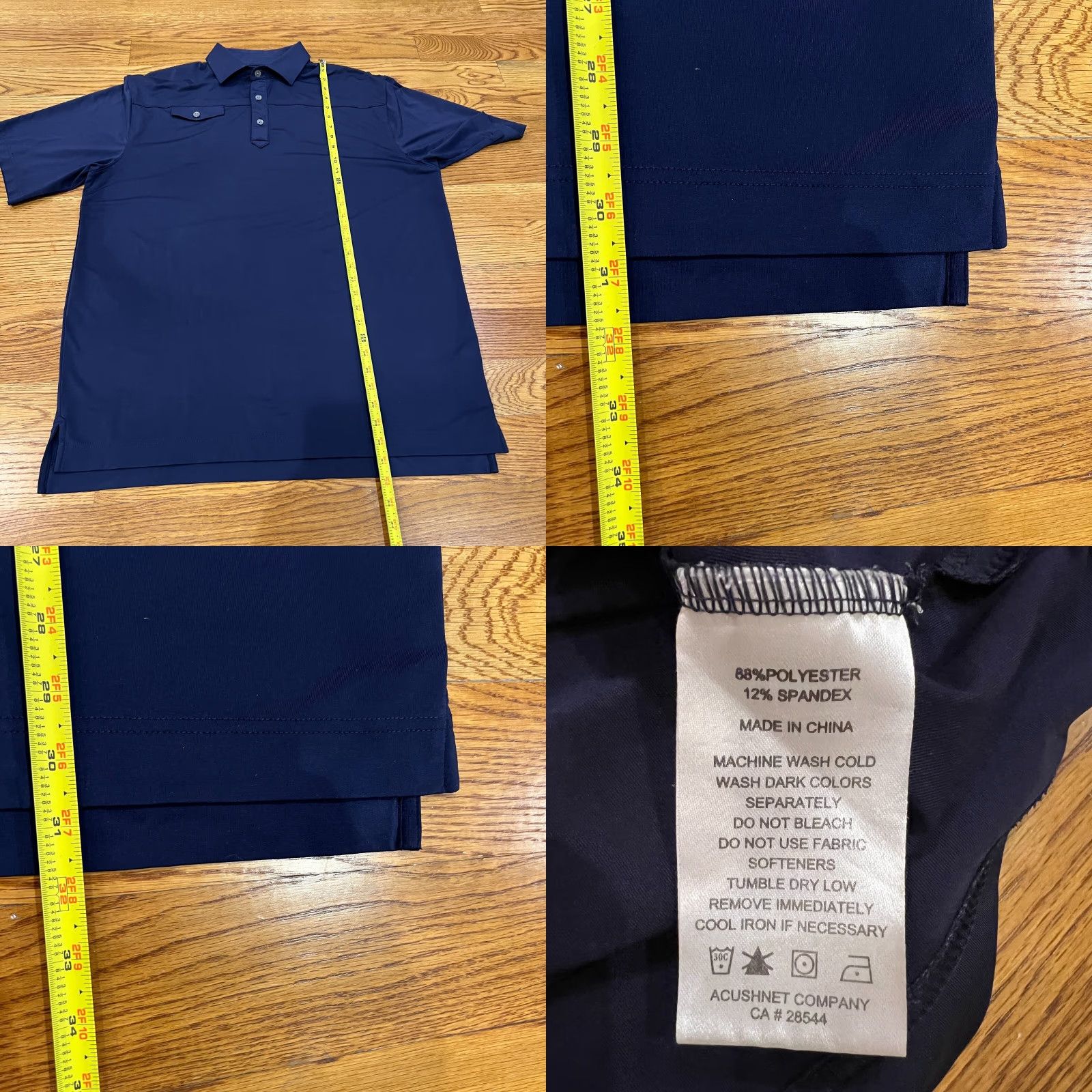 Footjoy FootJoy FJ Men’s Navy Blue Golf Polo Size XL Athletic Fit Polo Size US XL / EU 56 / 4 - 8 Thumbnail