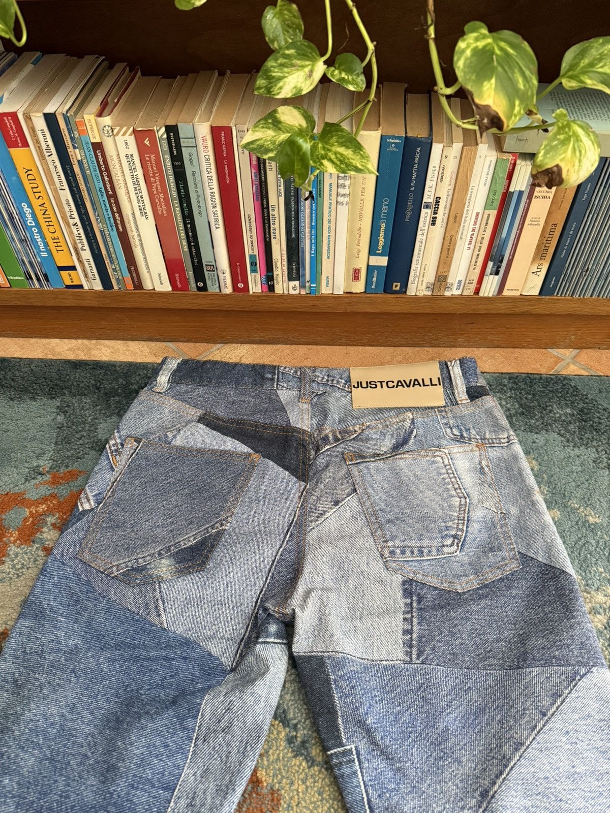 Just Cavalli Just Cavalli Vintage Y2K Patchwork Jeans Size 28" / US 6 / IT 42 - 5 Thumbnail