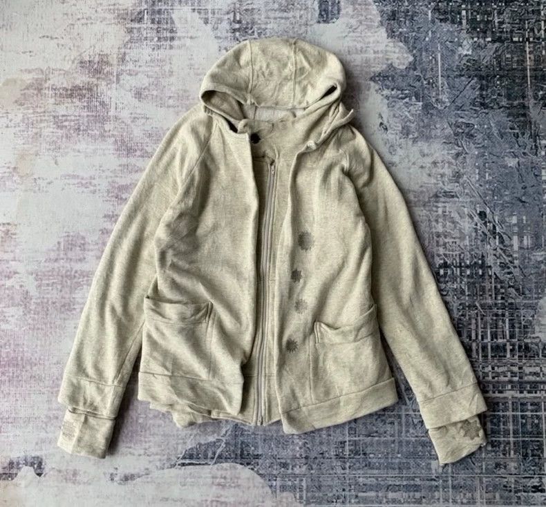 Yohji Yamamoto Double Embroidered Zip-Up Hoodie-dmc | Grailed