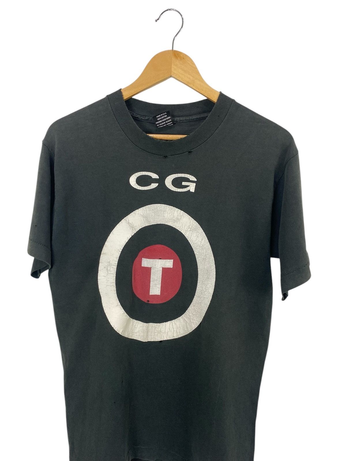 Vintage Vintage 90s CGT feded thrashed t shirt Size US M / EU 48-50 / 2 - 2 Thumbnail