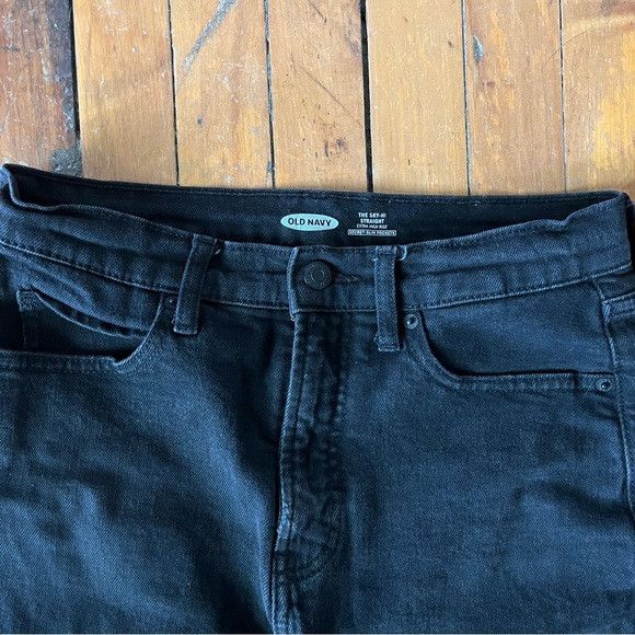 Old Navy Black denim jeans size M Size 30" / US 8 / IT 44 - 6 Thumbnail
