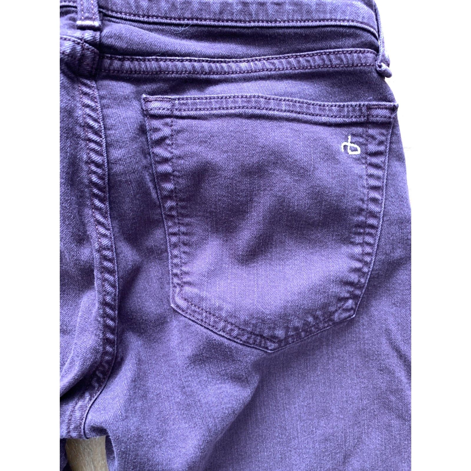 Rag & Bone VINTAGE Rag & Bone Jeans Womens Purple Stretch Low Denim Skinny Jeans 28 Purple USA Women Slim 29in Inseam Jeans Boys Girls Mens Size 28" / US 6 / IT 42 - 5 Thumbnail