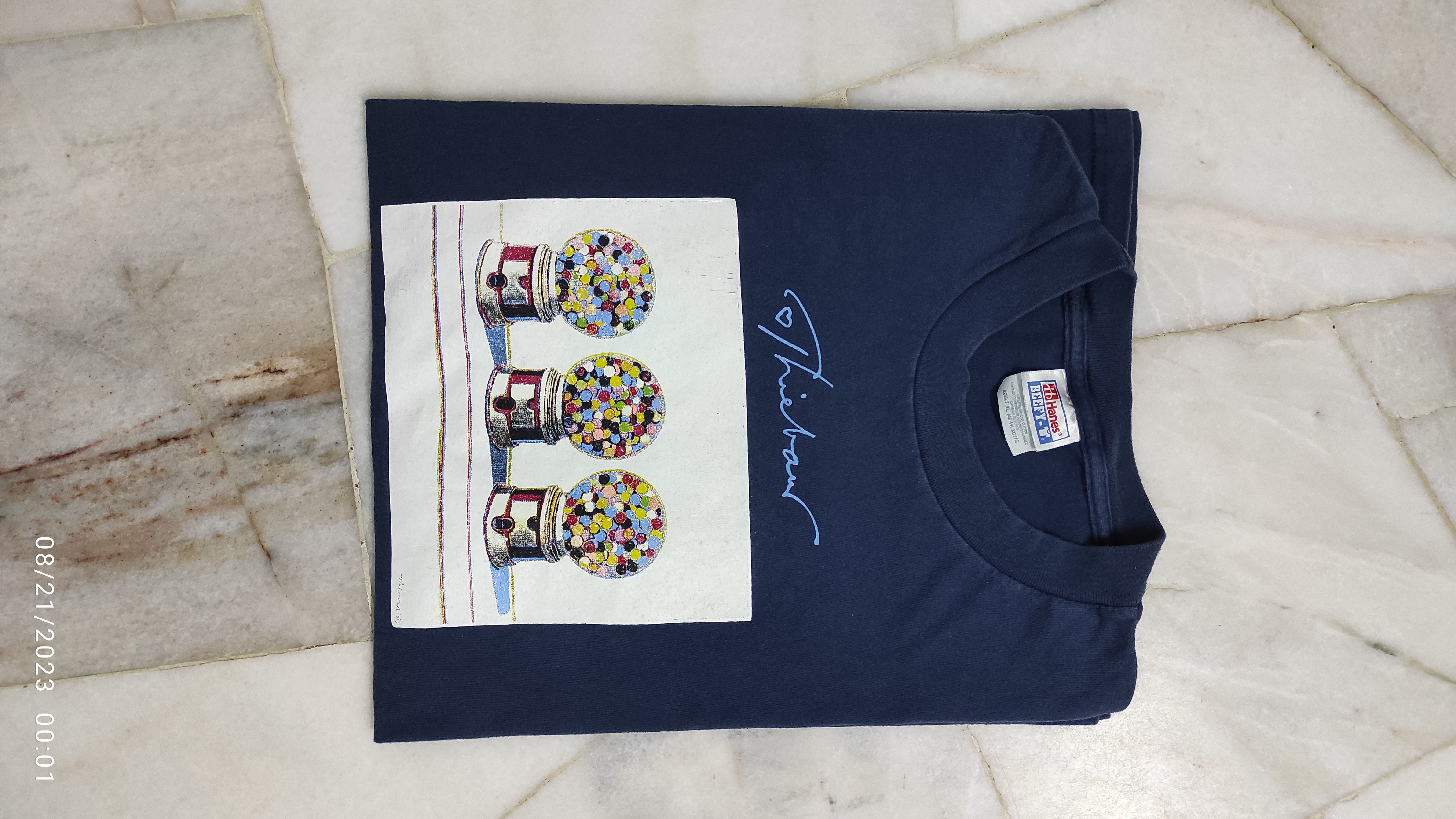 Mostly Heard Rarely Seen Vintage 2000 "Three Gumball Machines" by Wayne Thibaud Size US XL / EU 56 / 4 - 11 Thumbnail