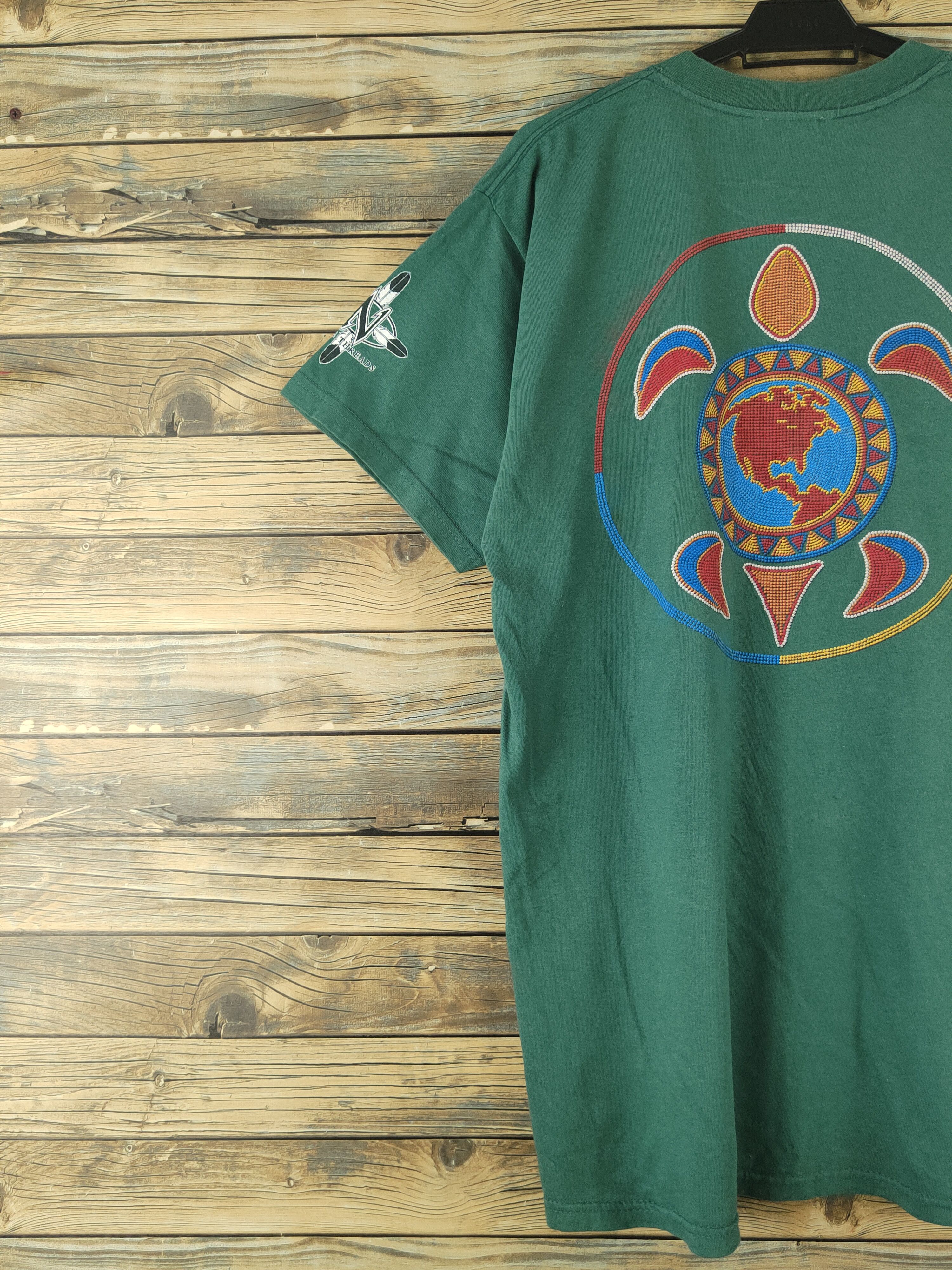 Native DL Native Threads Green Short Sleeve T-shirt #2760 Size US L / EU 52-54 / 3 - 10 Thumbnail