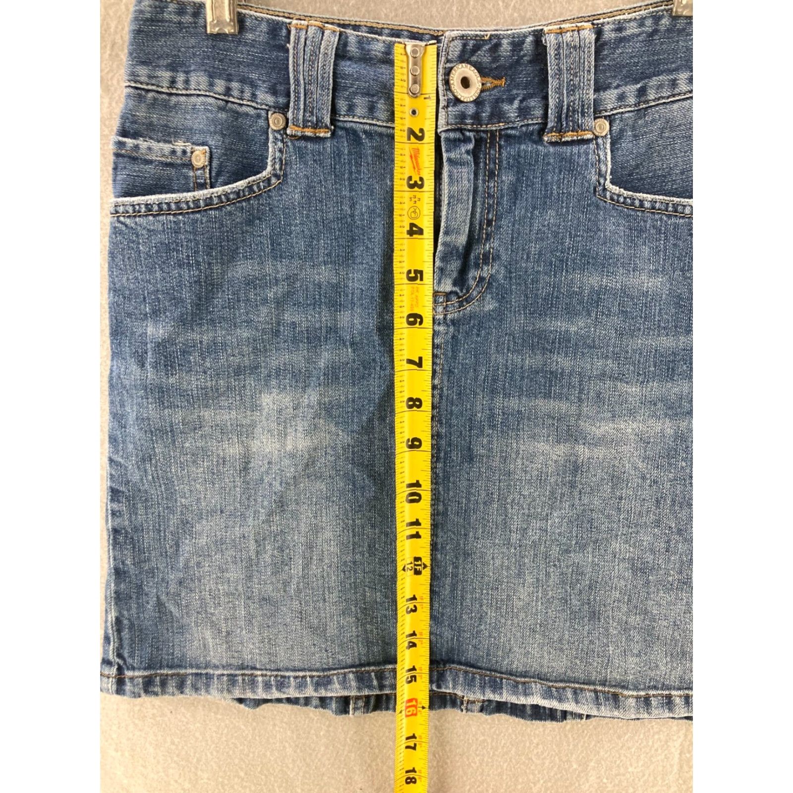 American Eagle Outfitters American Eagle Jean Skirt Womens 0 Mom Denim Stretch Size 25" / US 0 / IT 36 - 4 Thumbnail