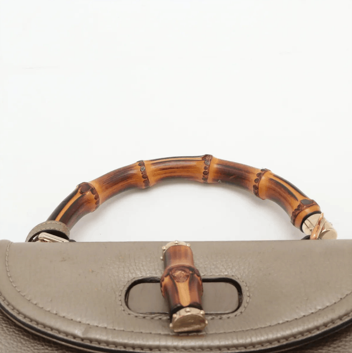 Gucci New Bamboo Leather Handbag Size ONE SIZE - 6 Thumbnail