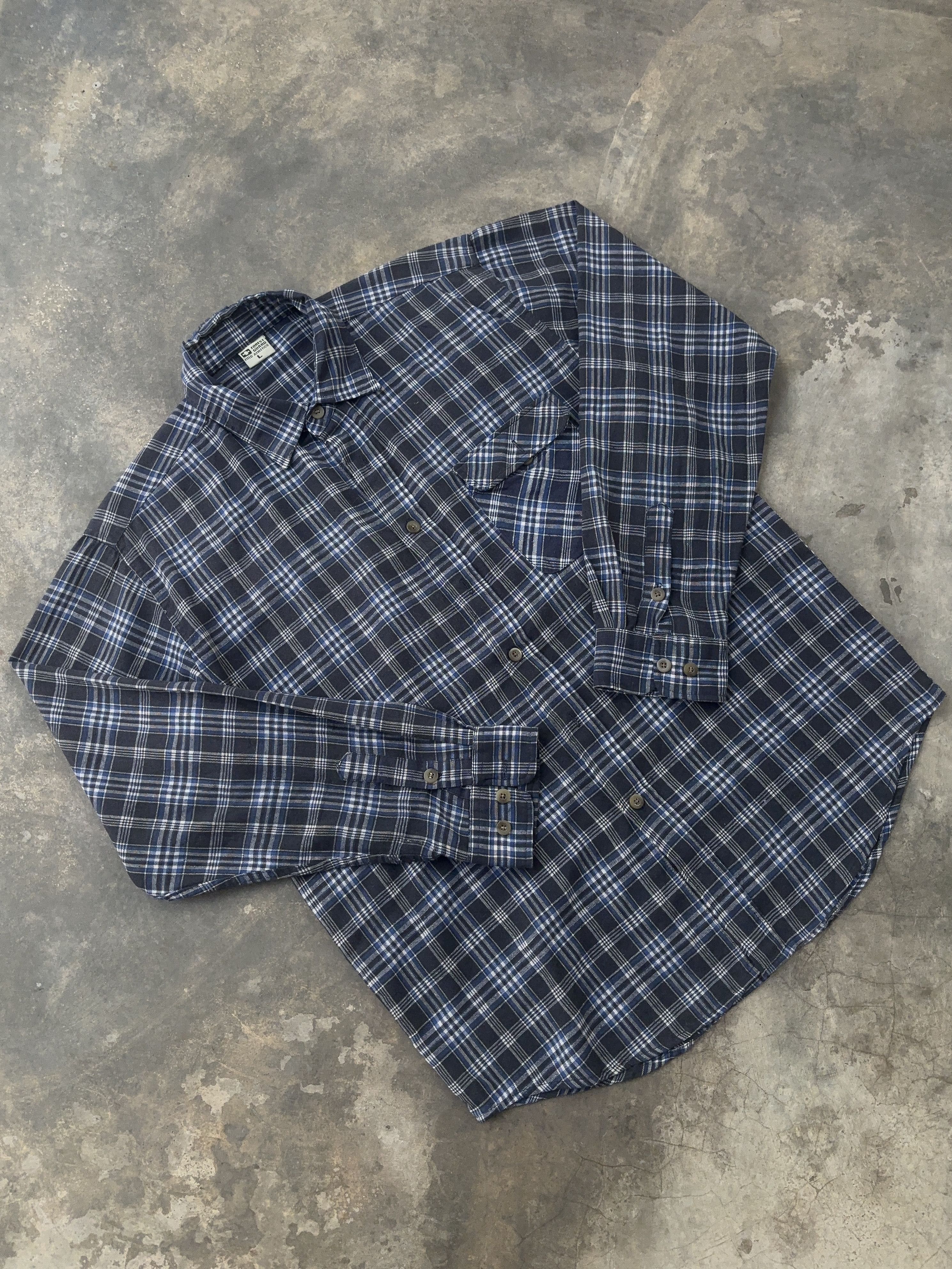 Other Forest Guard Blue Vintage Checkered Button Up Shirt Size US L / EU 52-54 / 3 - 7 Thumbnail