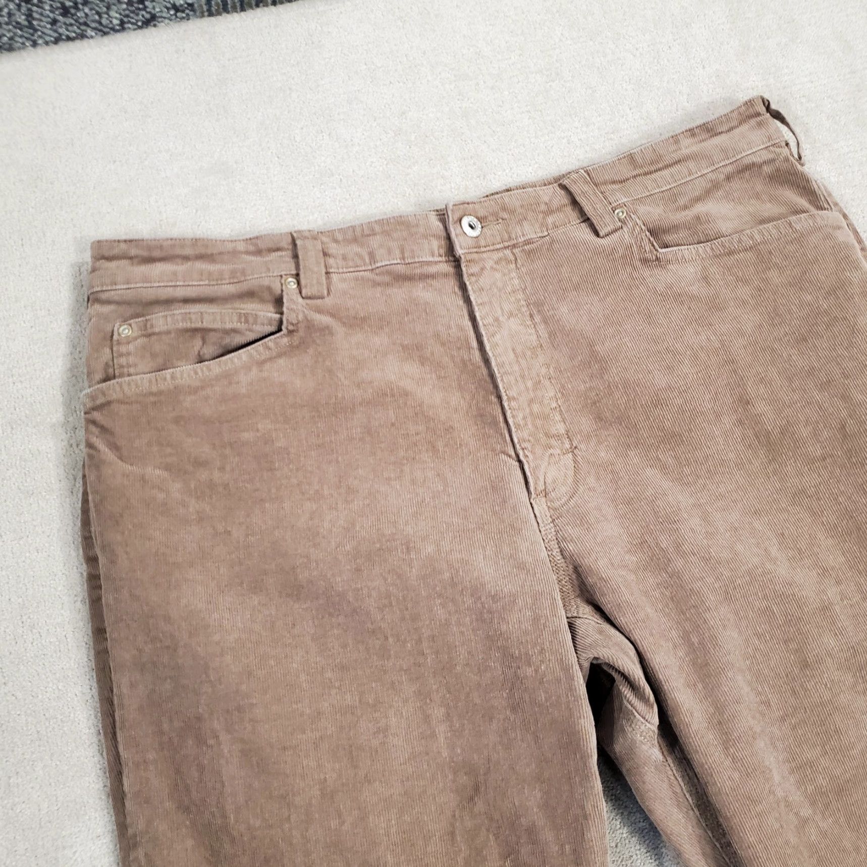 Vintage Duluth Mens Pants Corduroy Brown Straight Leg Regular Fit 32 Inseam Flat Front Pockets Logo Size US 40 / EU 56 - 2 Thumbnail