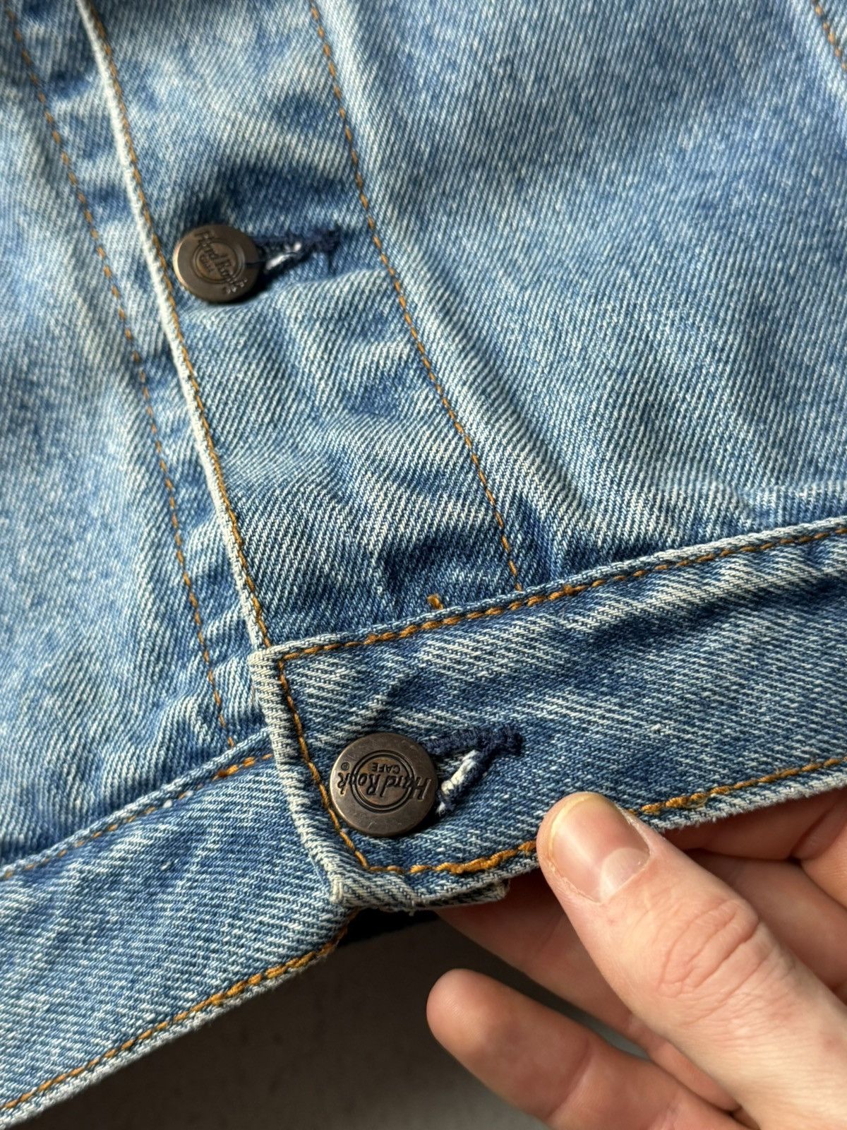 Hard Rock Cafe Hard Rock Cafe New York Vintage True Denim Blue Jeans Jacket Size US XL / EU 56 / 4 - 9 Thumbnail