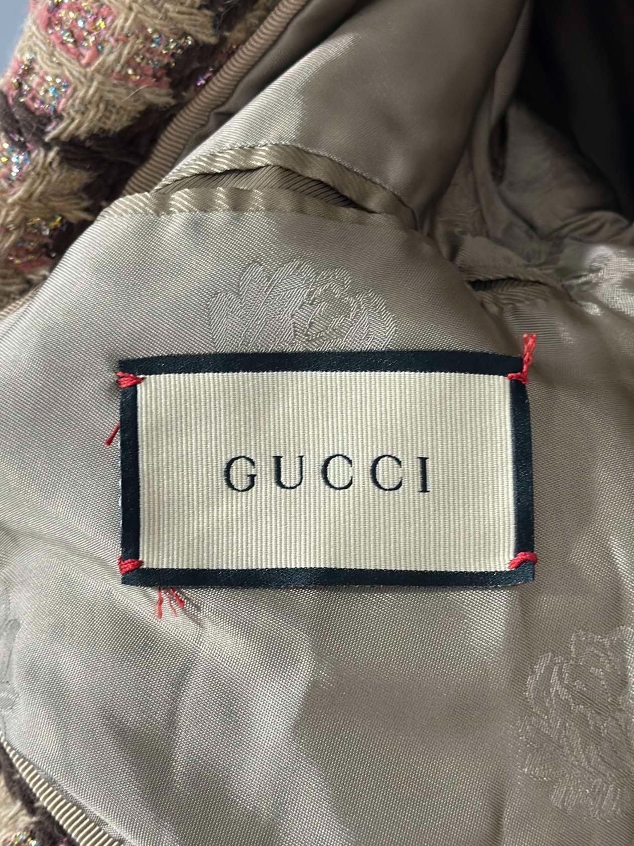 Gucci Gucci plaid floral woven belt small fragrance jacket size36 Size US M / EU 48-50 / 2 - 6 Thumbnail