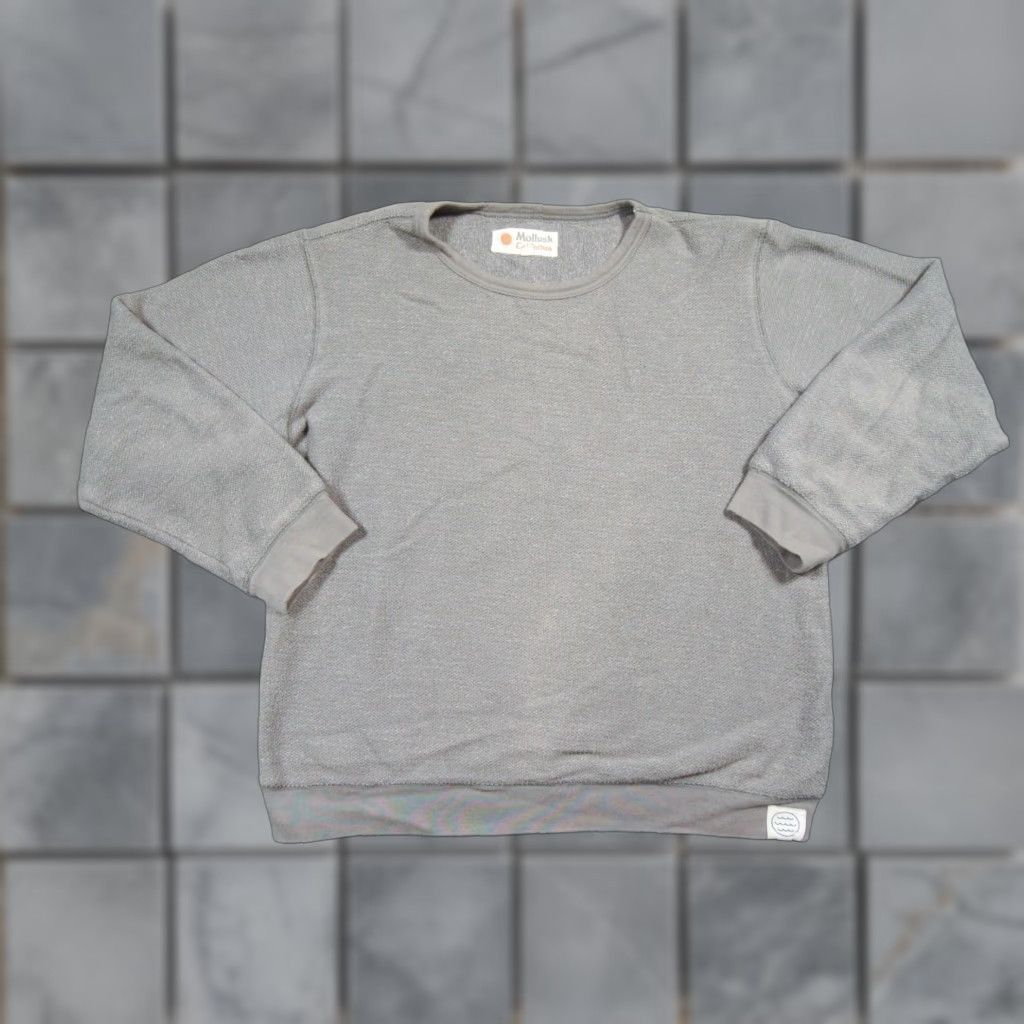 Vintage Mollusk Sweatshirt Mens Large Gray Crewneck Pullover Outdoors Knit Fleece Adult Size US L / EU 52-54 / 3 - 1 Thumbnail