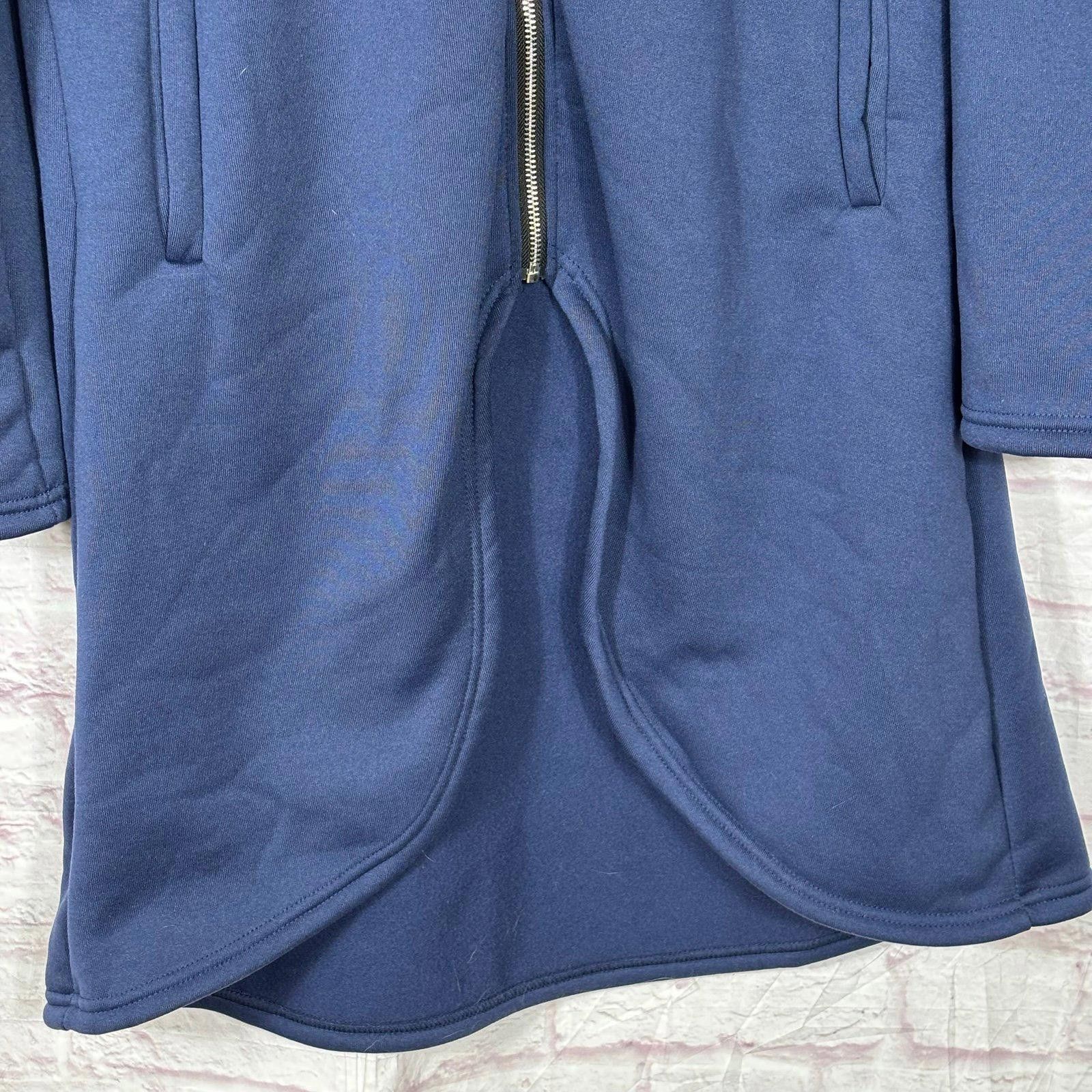 Other Navy Blue Zip-Up Hoodie with Drawstring Hood Womens XXL Size XXL / US 16-18 / IT 52-54 - 2 Thumbnail