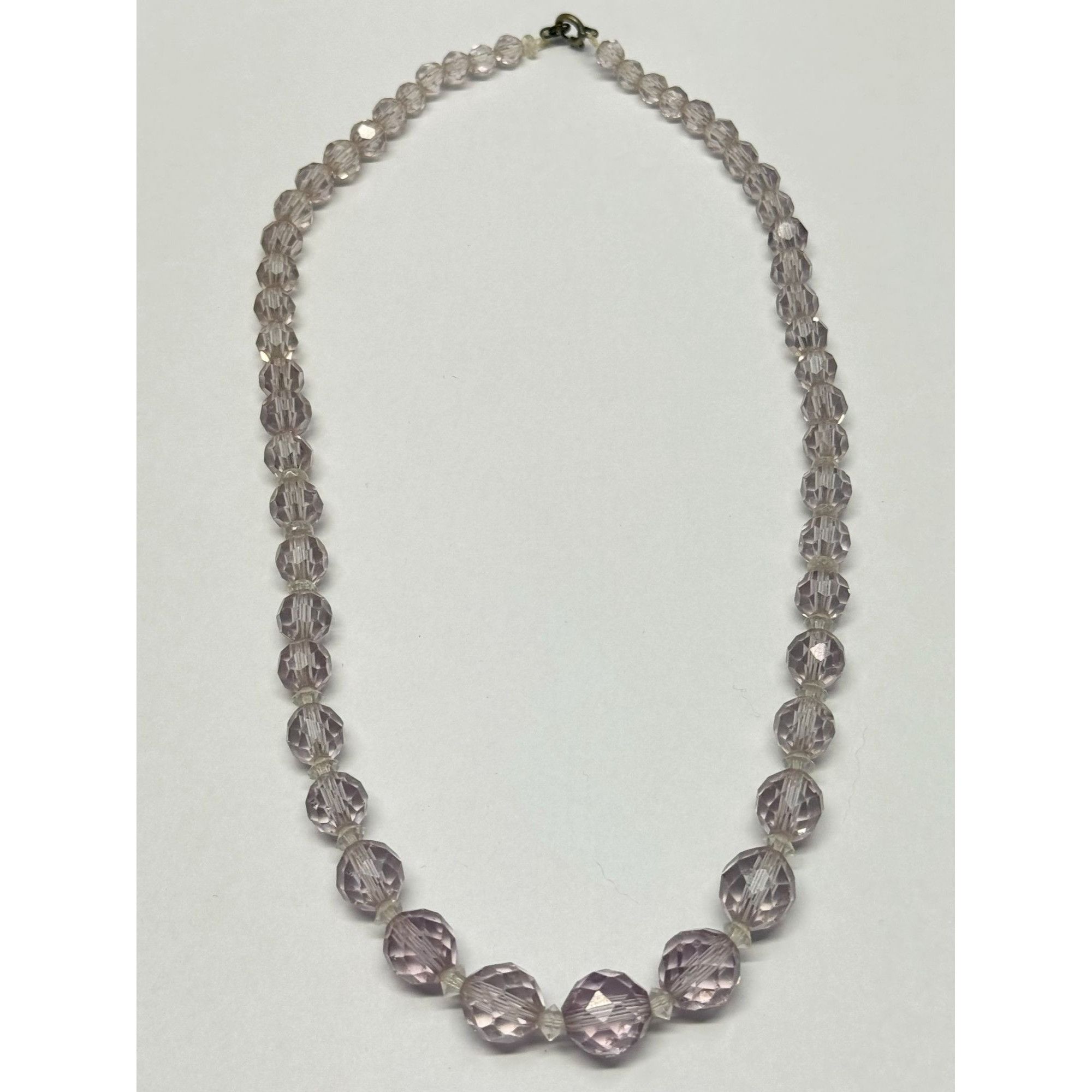 Vintage Vintage purple crystal beaded necklace Size ONE SIZE - 1 Thumbnail