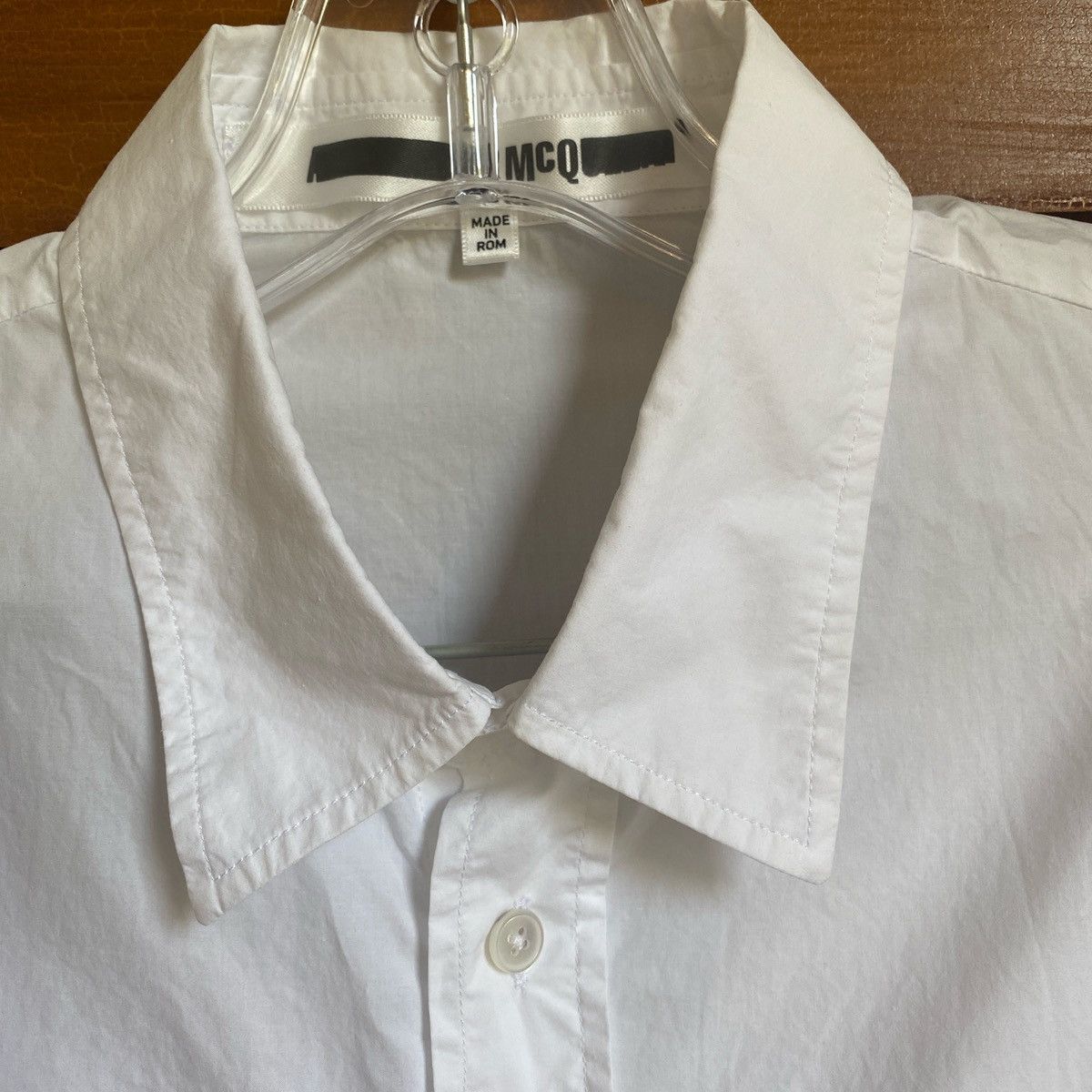 McQ Alexander McQueen McQ white cotton poplin shirt Size US S / EU 44-46 / 1 - 3 Thumbnail