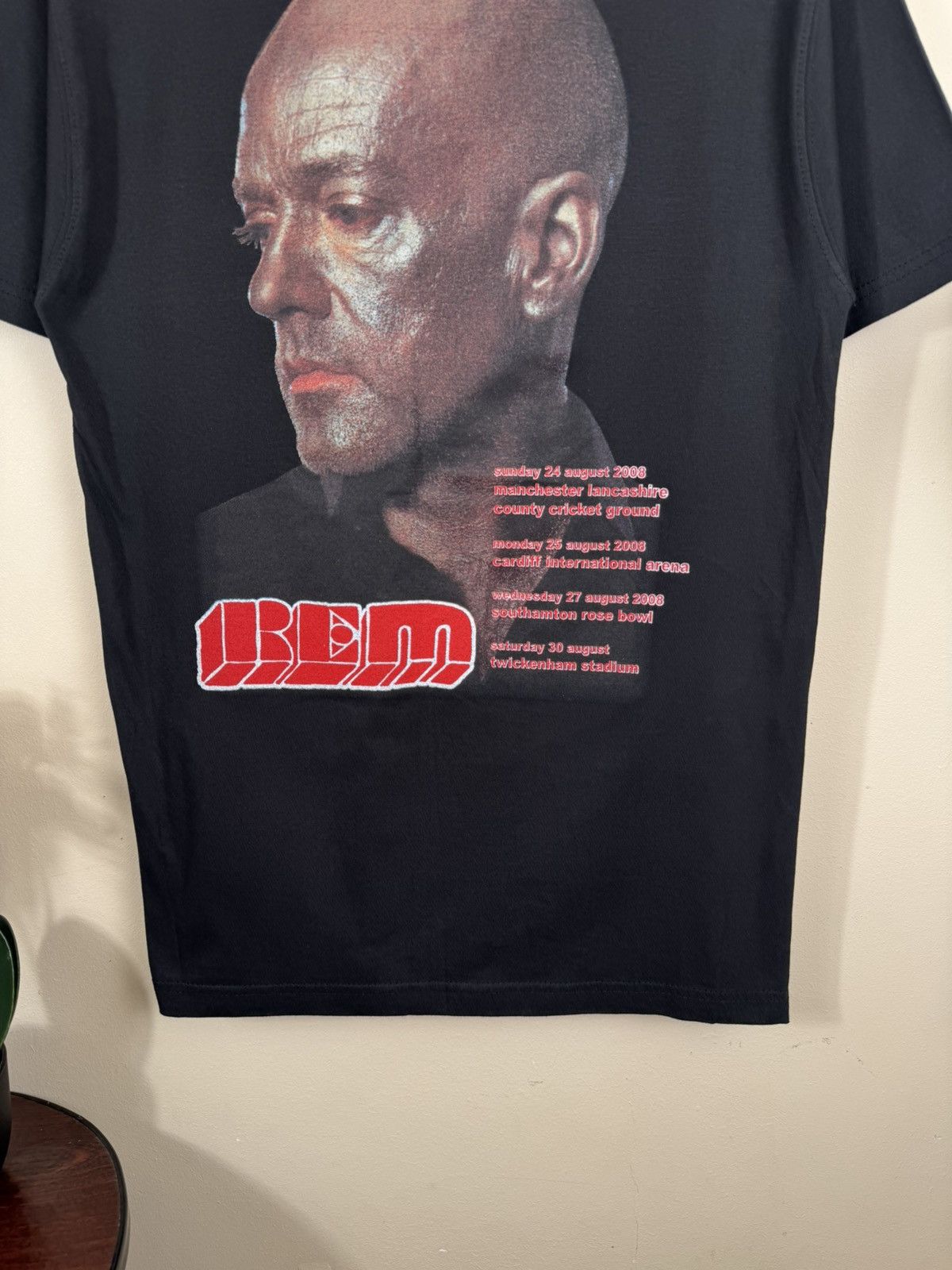 Vintage Vintage REM Band 2008 Accelerate T shirt Black Sz S Size US S / EU 44-46 / 1 - 7 Thumbnail
