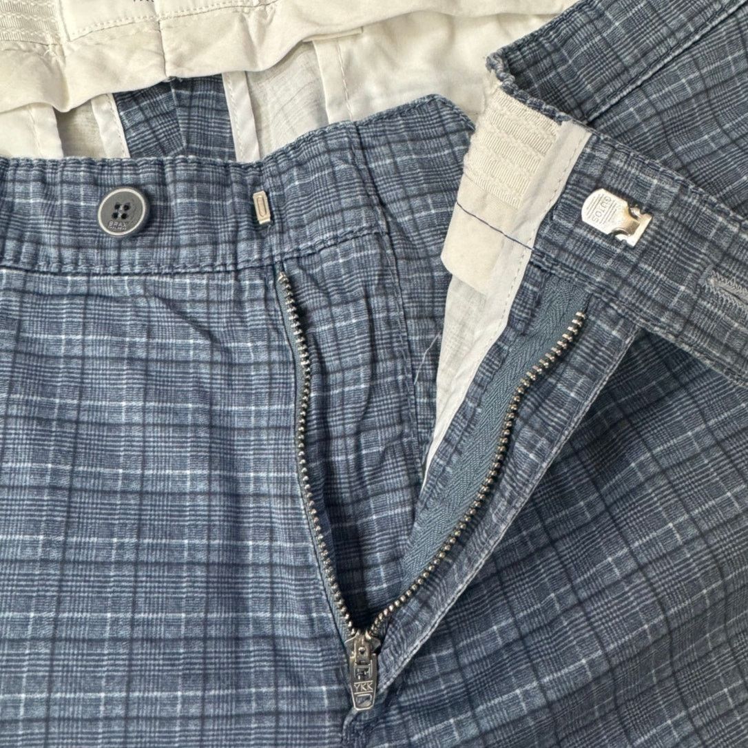 BRAX Brax Feel Good Felix Men's Plaid Stretch Cotton Chino Pants Size US 38 / EU 54 - 9 Thumbnail
