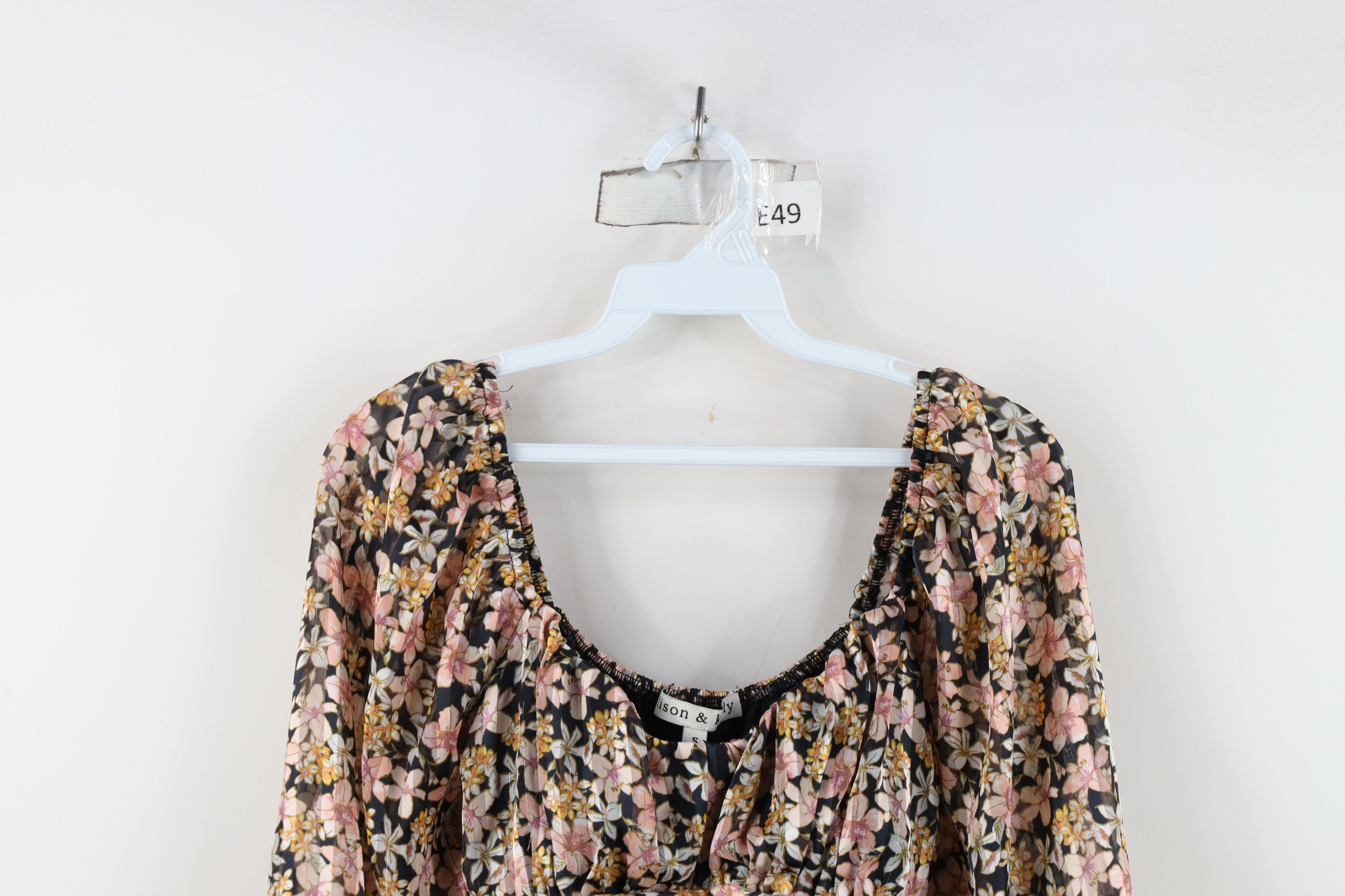 Vintage Vintage Y2K Sheer Ruffled Flower Tie Romper Mini Dress USA Size S / US 4 / IT 40 - 2 Thumbnail