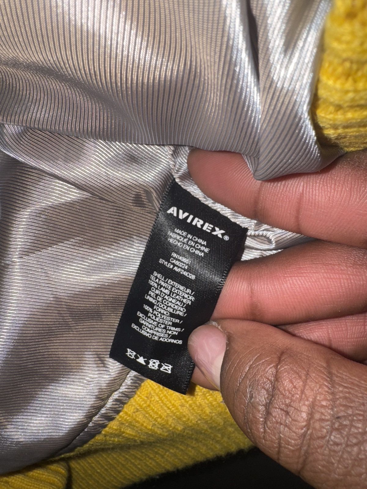 Avirex Yellow Leather Avirex Jacket Size US XXL / EU 58 / 5 - 3 Thumbnail