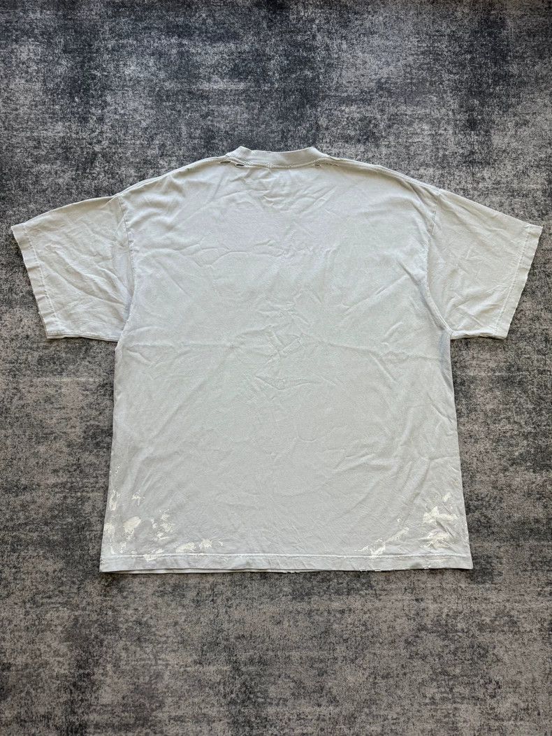 Balenciaga Balenciaga Flame logo splashing ink to make old rock short Size US L / EU 52-54 / 3 - 2 Thumbnail