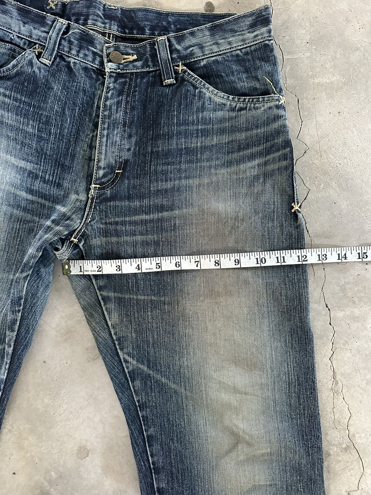 If Six Was Nine Flare Jeans Lee Riders Bootcut Denim Jeans Size US 31 - 6 Thumbnail