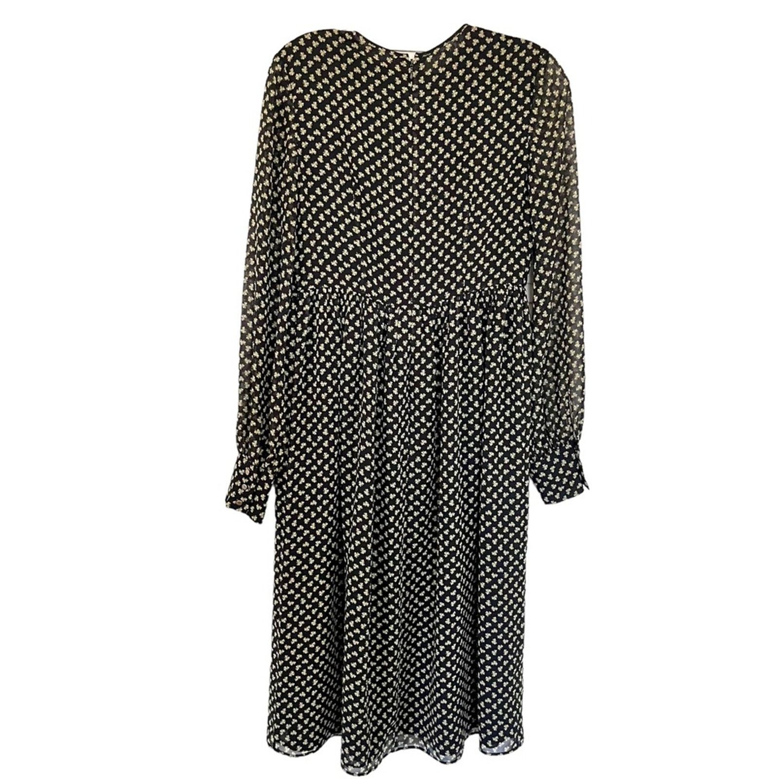 Orla Kiely Orla Kiely rare chiffon clover shamrock ditsy print dress Size M / US 6-8 / IT 42-44 - 6 Thumbnail