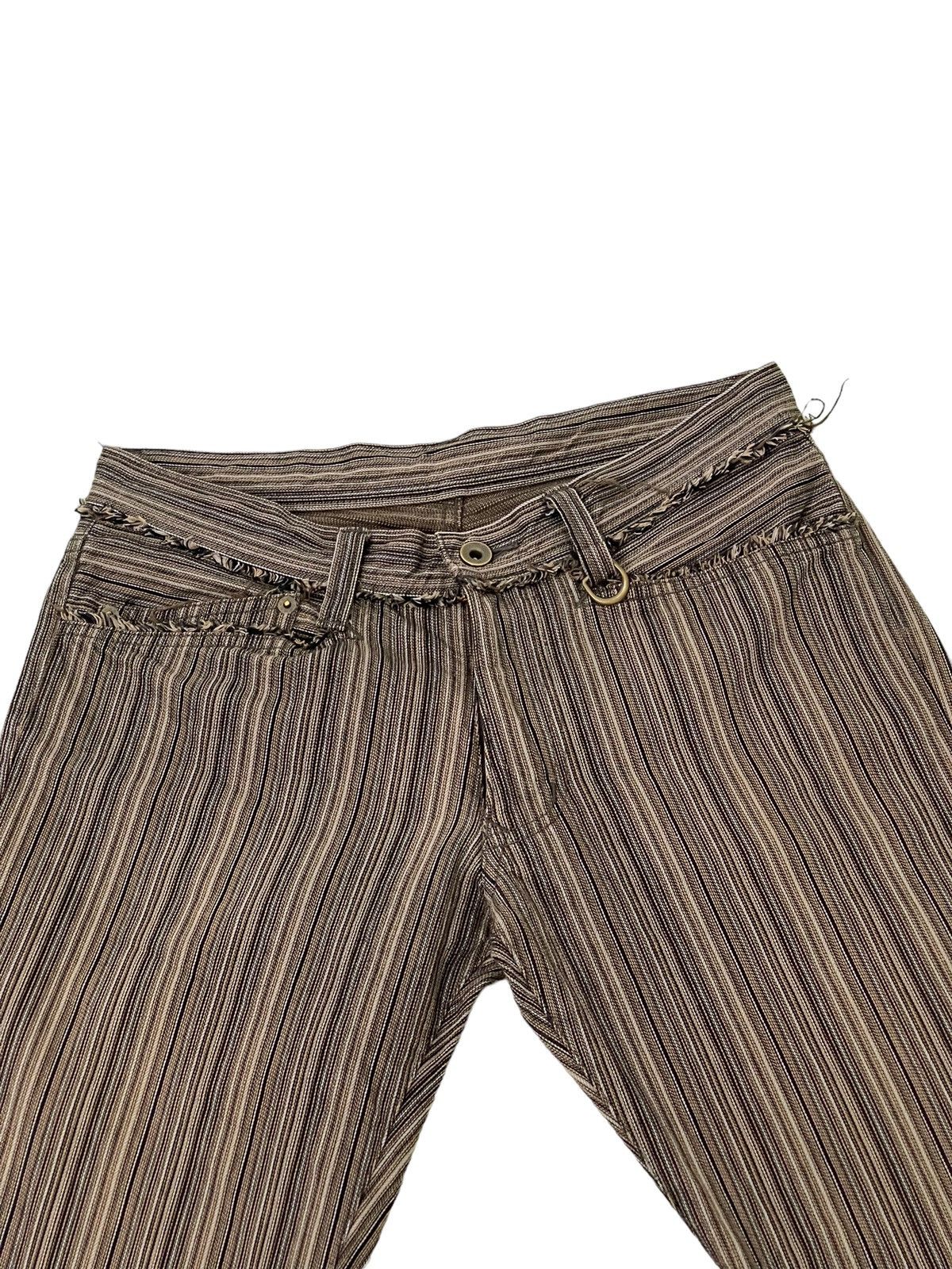 Japanese Brand Flare Jeans Nicole Club Striped Low Rise Boot Cut 7🟦8 Size US 29 - 7 Thumbnail