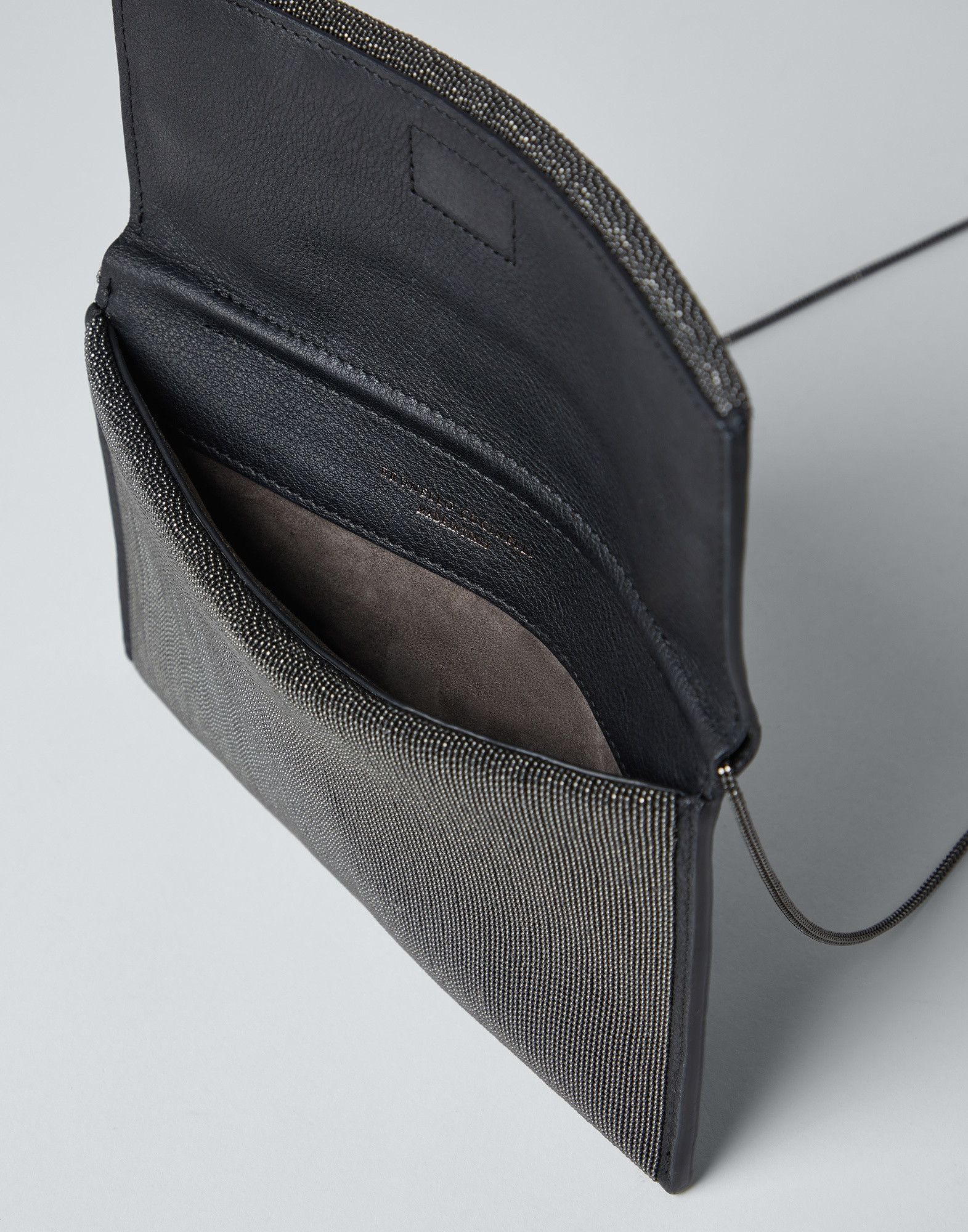 Brunello Cucinelli o1y0725 Size : OS / Leather Handbag in Black Size ONE SIZE - 5 Thumbnail
