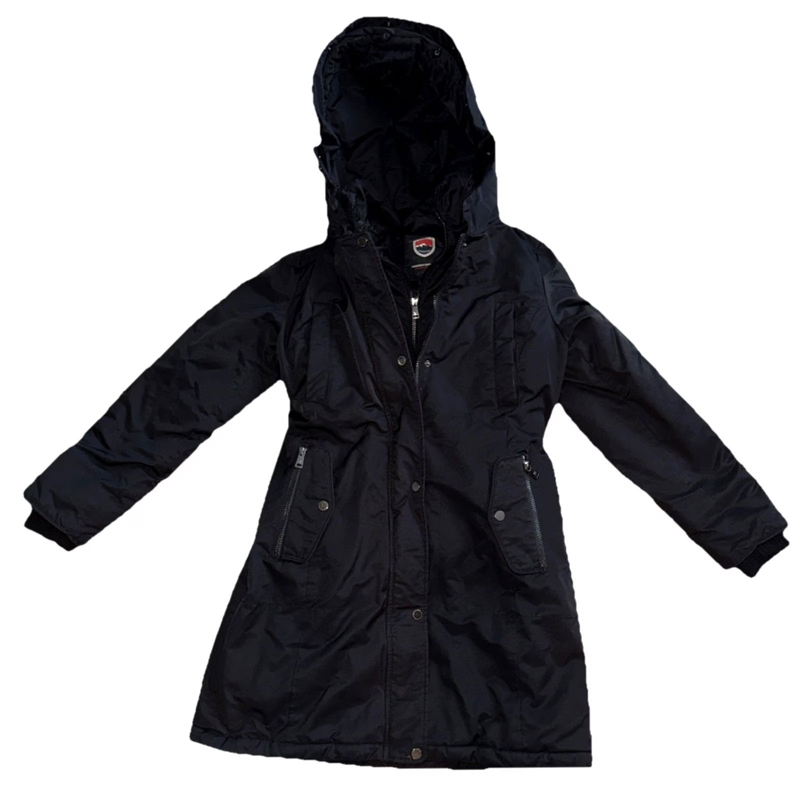 Madison VINTAGE 1 Madison Expedition Women's Insulated Hooded Parka Long Coat Jacket Sz Small Black Wool? Not given Size S / US 4 / IT 40 - 2 Thumbnail