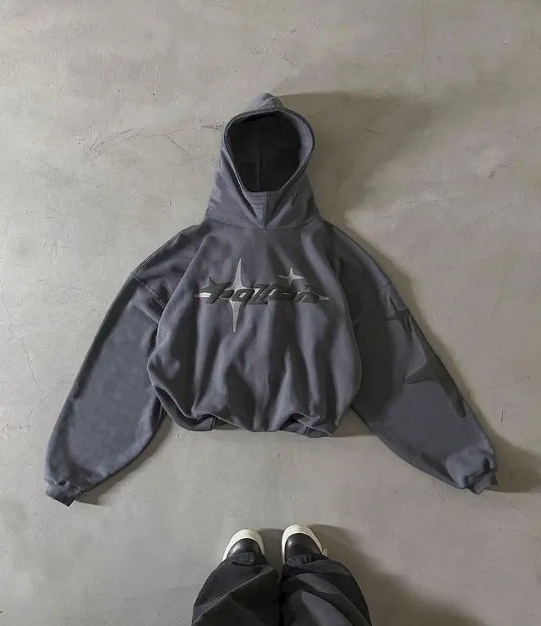 Designer × Vintage Puff Rubber Print Work Style American Street Hoodie Size US XL / EU 56 / 4 - 1 Thumbnail