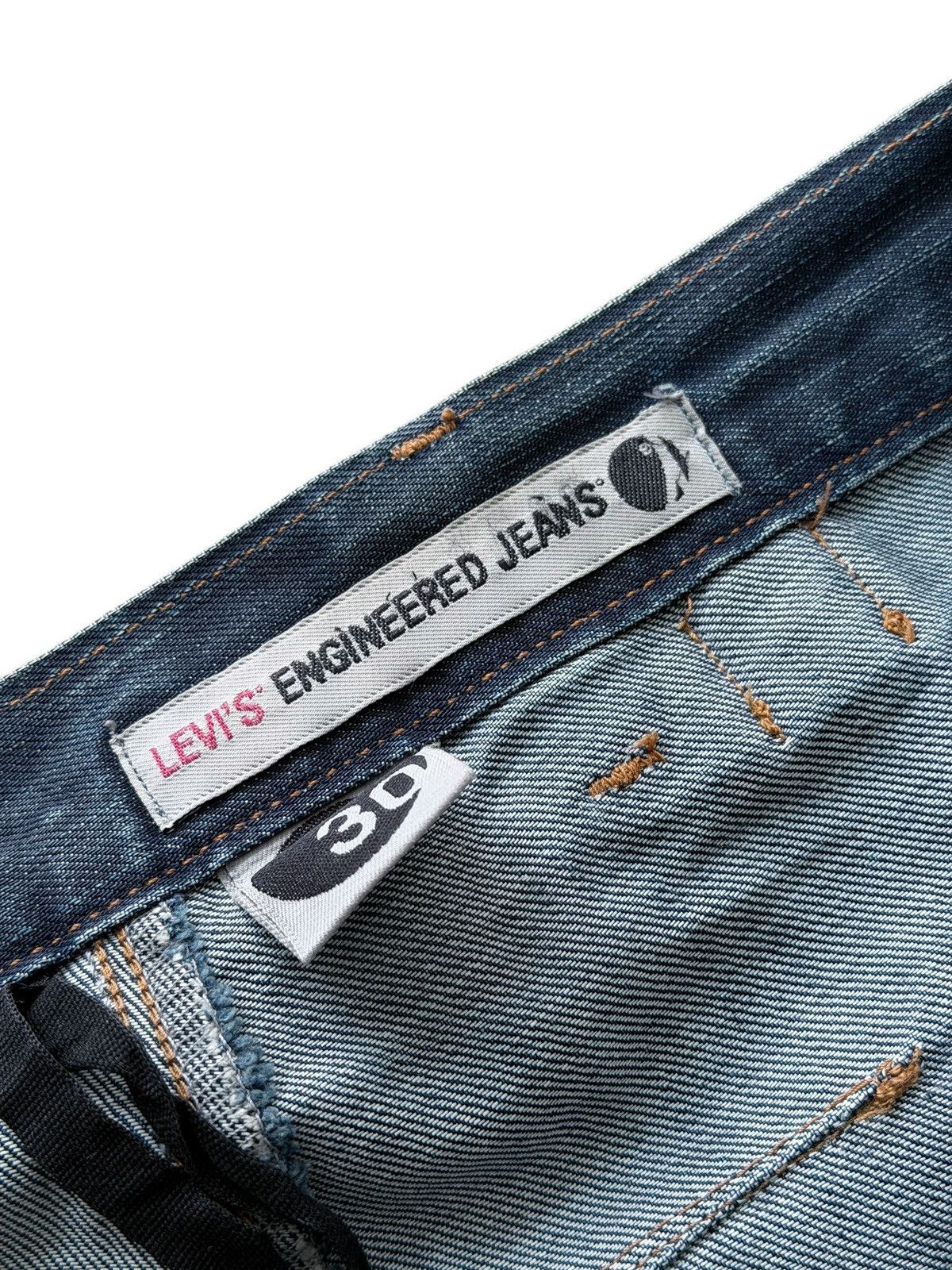Levi's Vintage Levis Engineered Buckle Back Twisted Washed Jeans Size US 30 / EU 46 - 9 Thumbnail