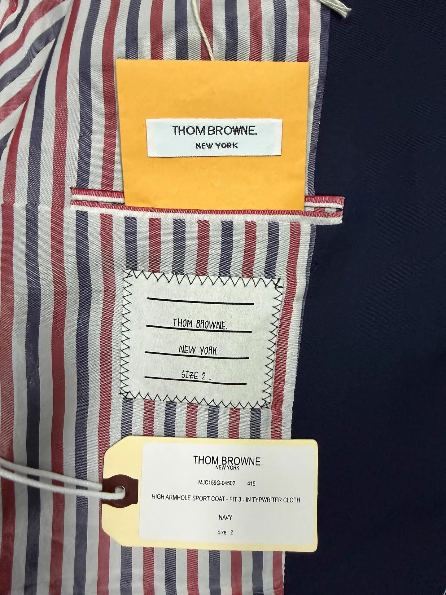 Thom Browne Thom Browne Men's Navy Gold Button Slim Fit Suit (Rare) Size 50R - 4 Thumbnail